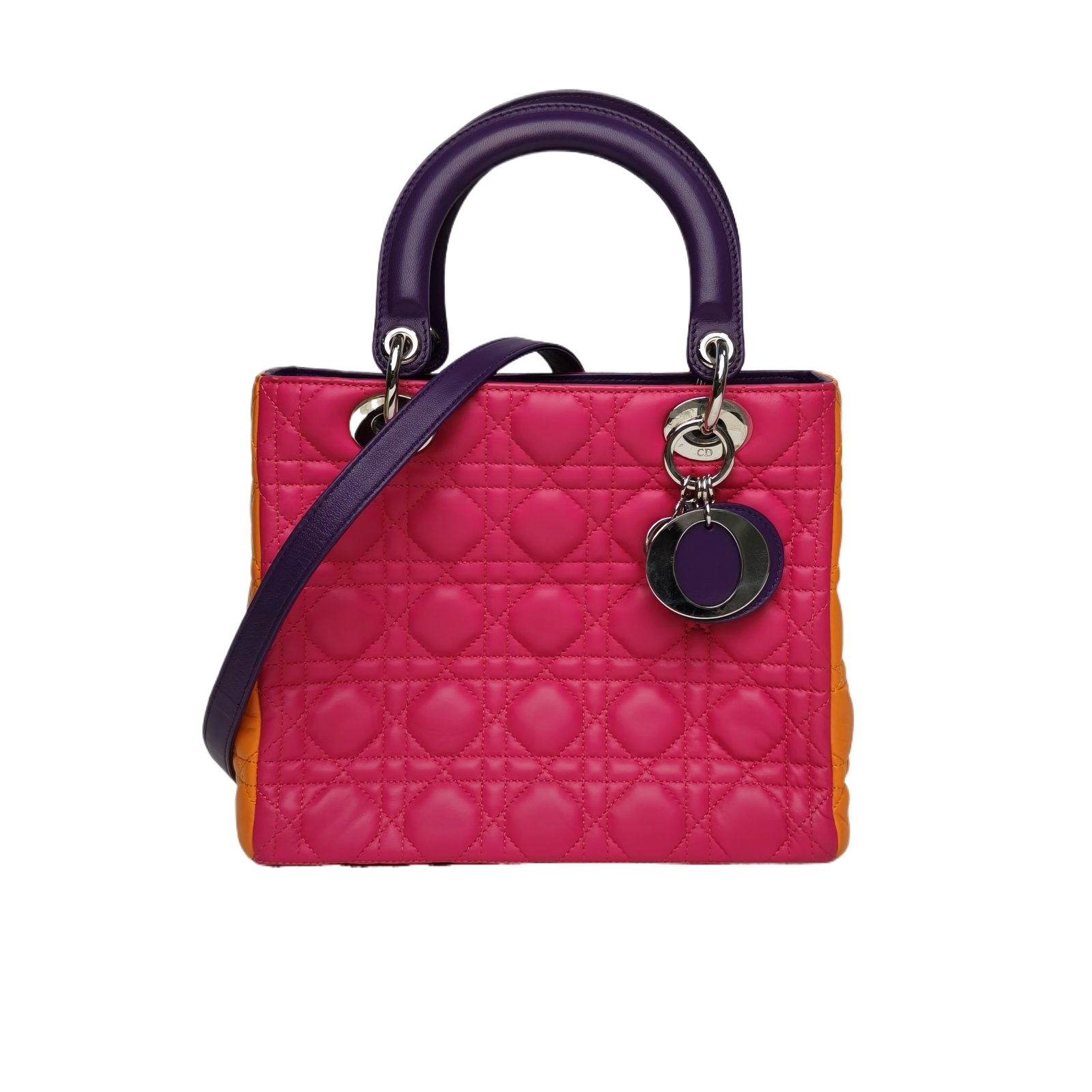 DIOR Lady Dior 5-Grid in Multicolor Leather