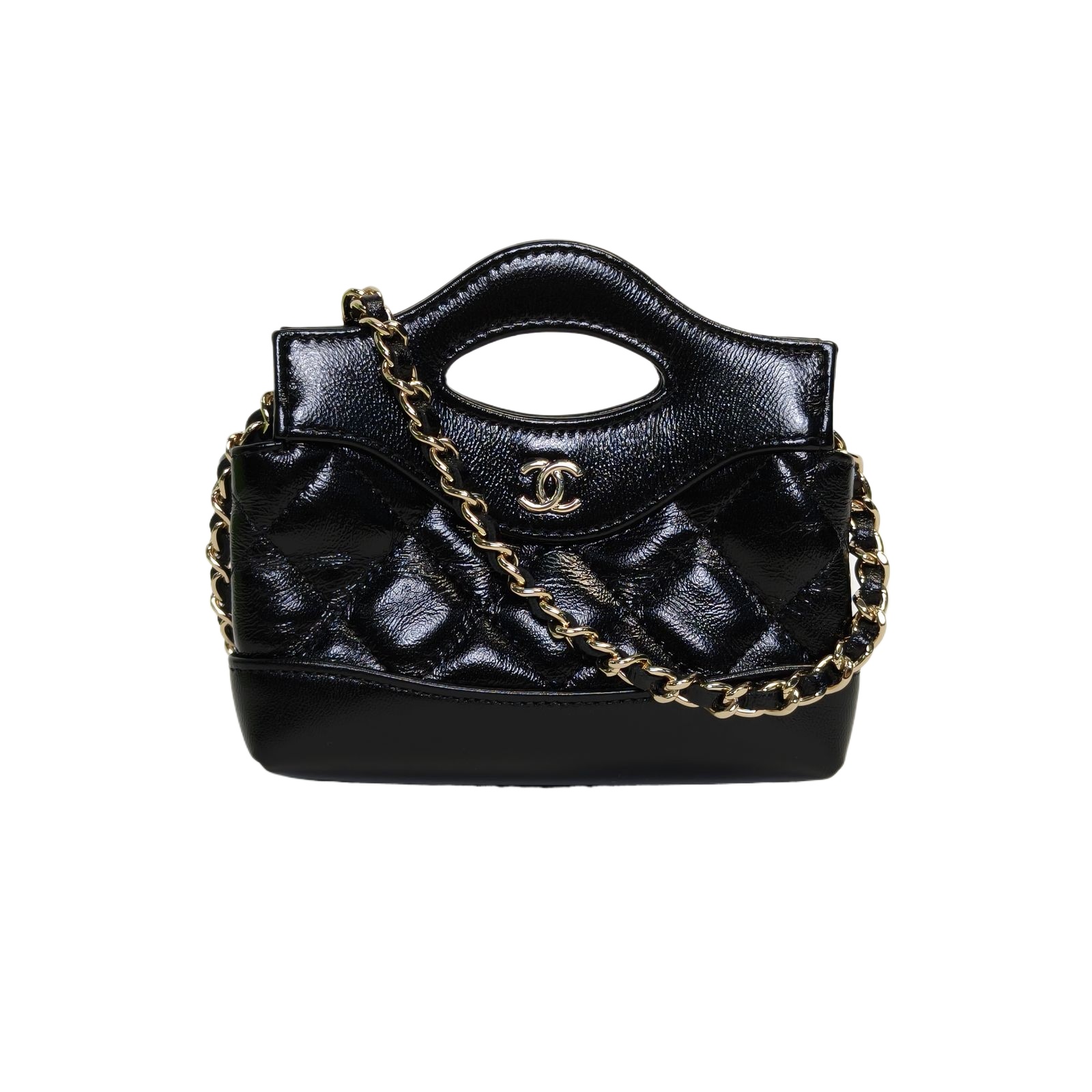CHANEL 31Bag Ultra Mini 13cm in Black Leather