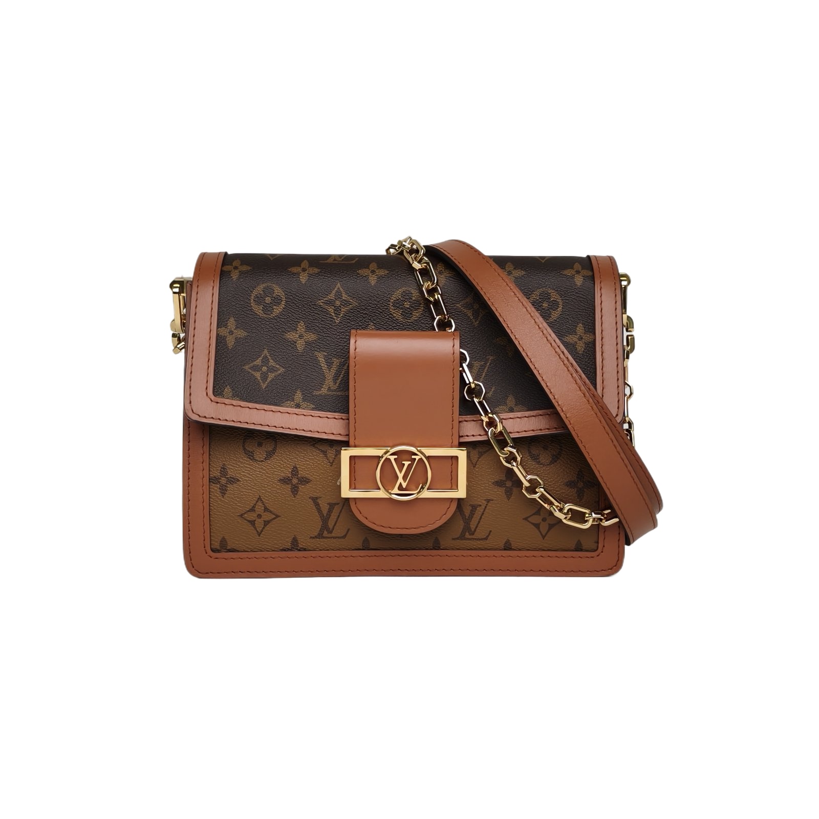 LOUIS VUITTON Dauphine Medium 25cm in Monogram PVC