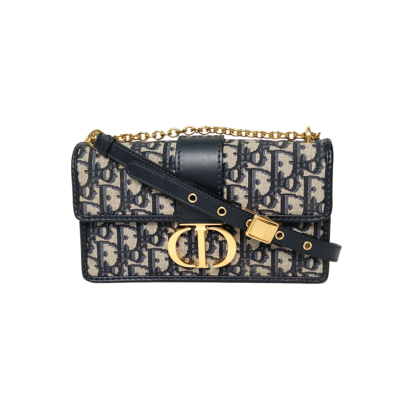 DIOR 30Montaigne East-West Chain Bag 21cm in Monogram Canvas