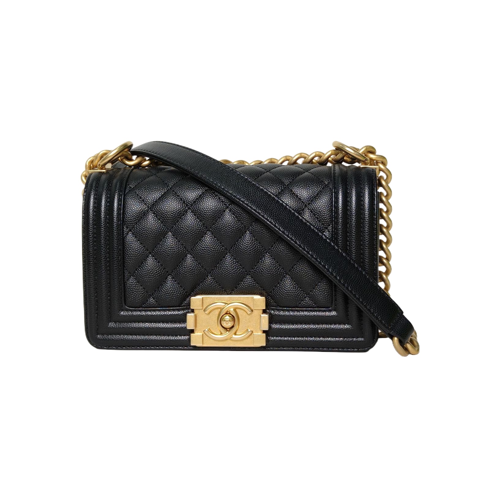 CHANEL Le Boy Small 20.5cm in Black Caviar Leather