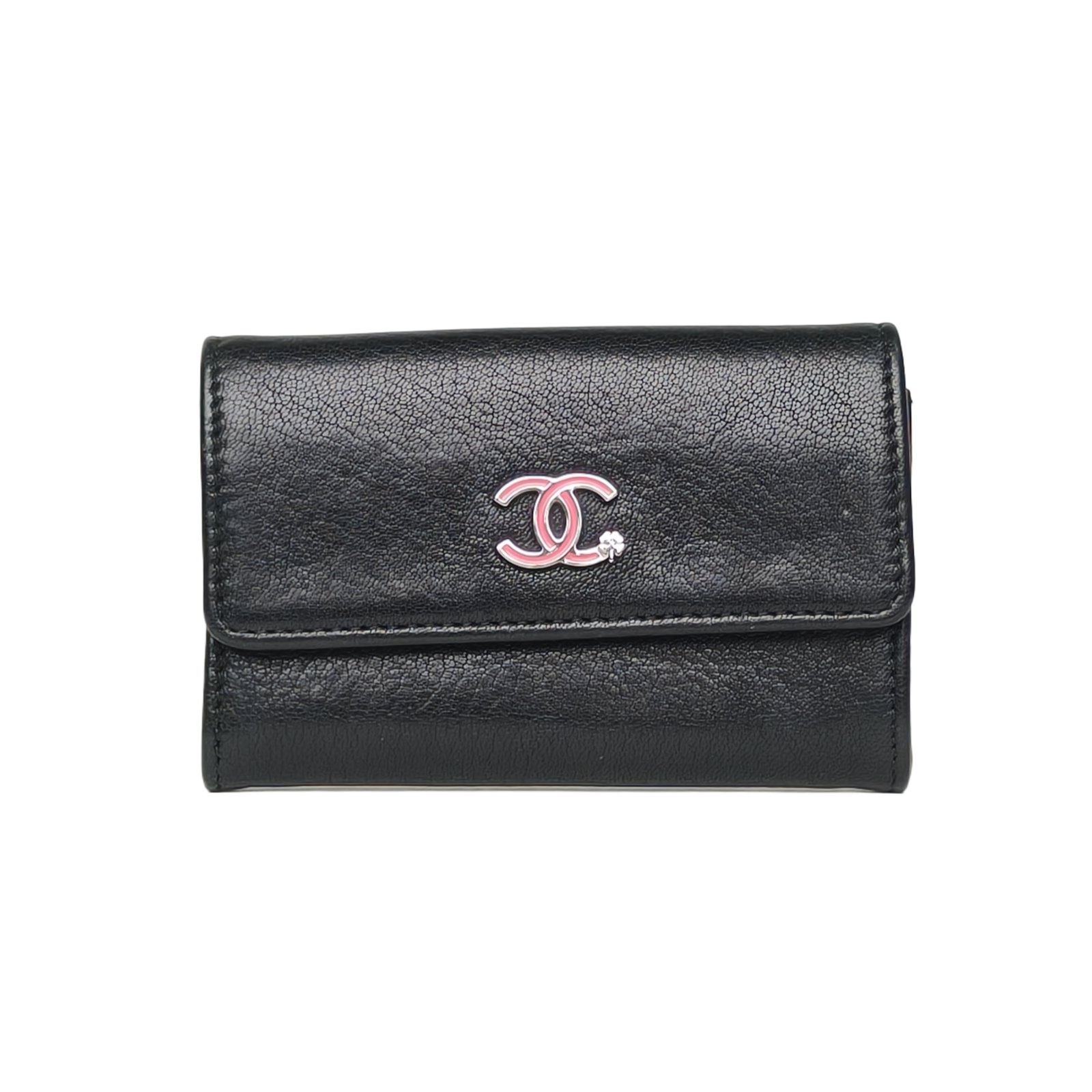 CHANEL Card Holder in Black Leather