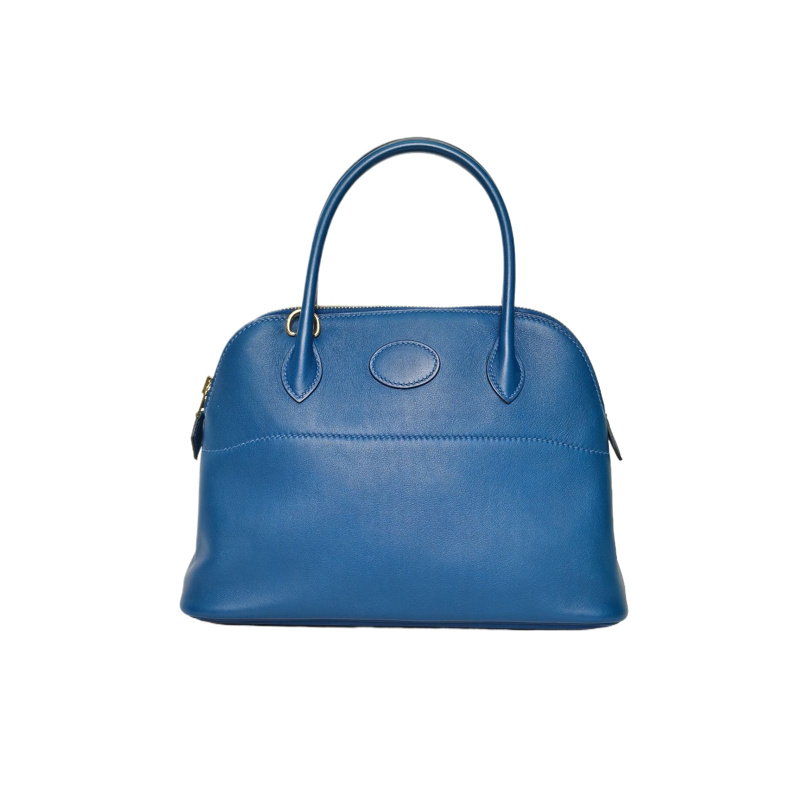 HERMES Bolide 27cm in O8 Royal Blue Swift Leather