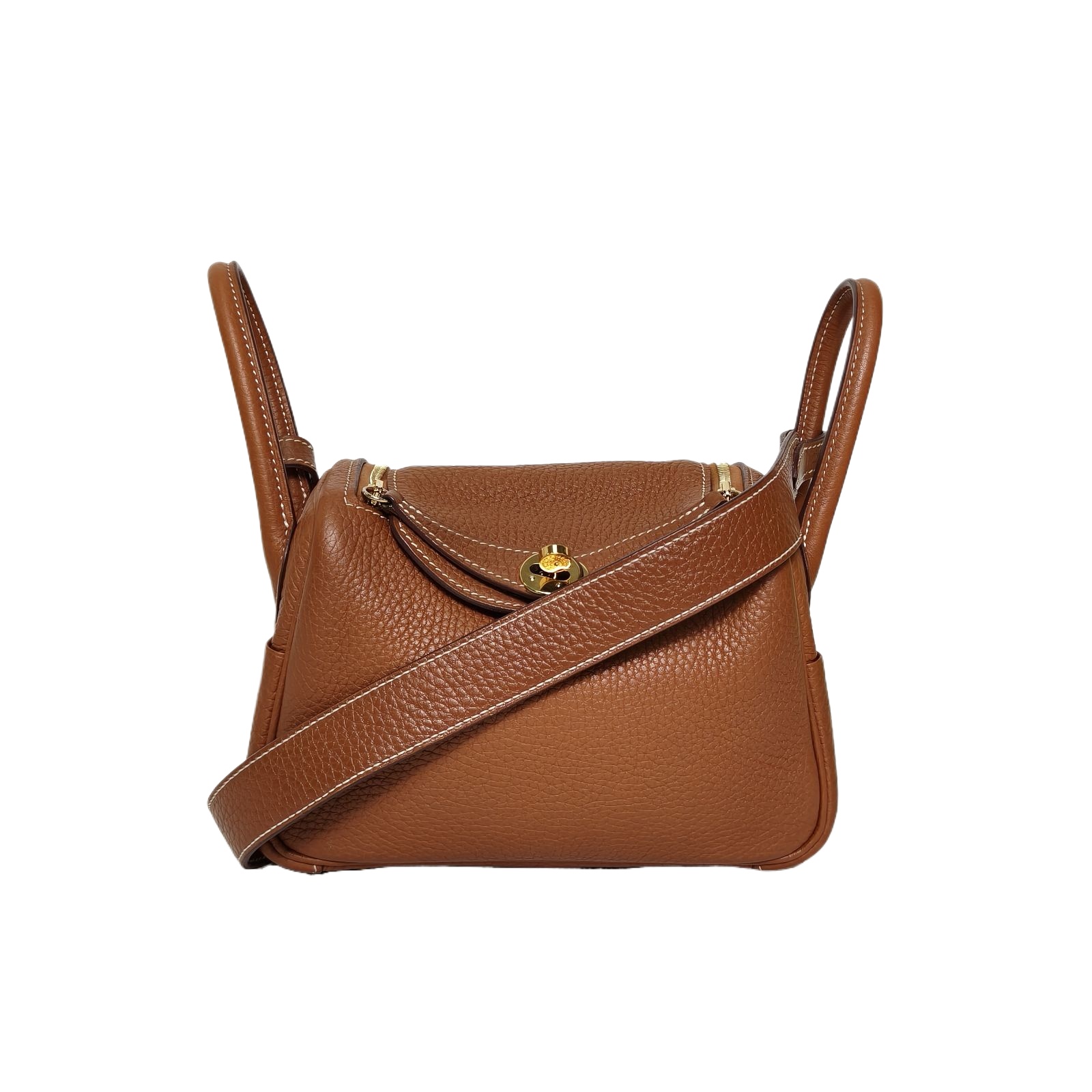 HERMES Lindy Mini 37 in Clemence Leather
