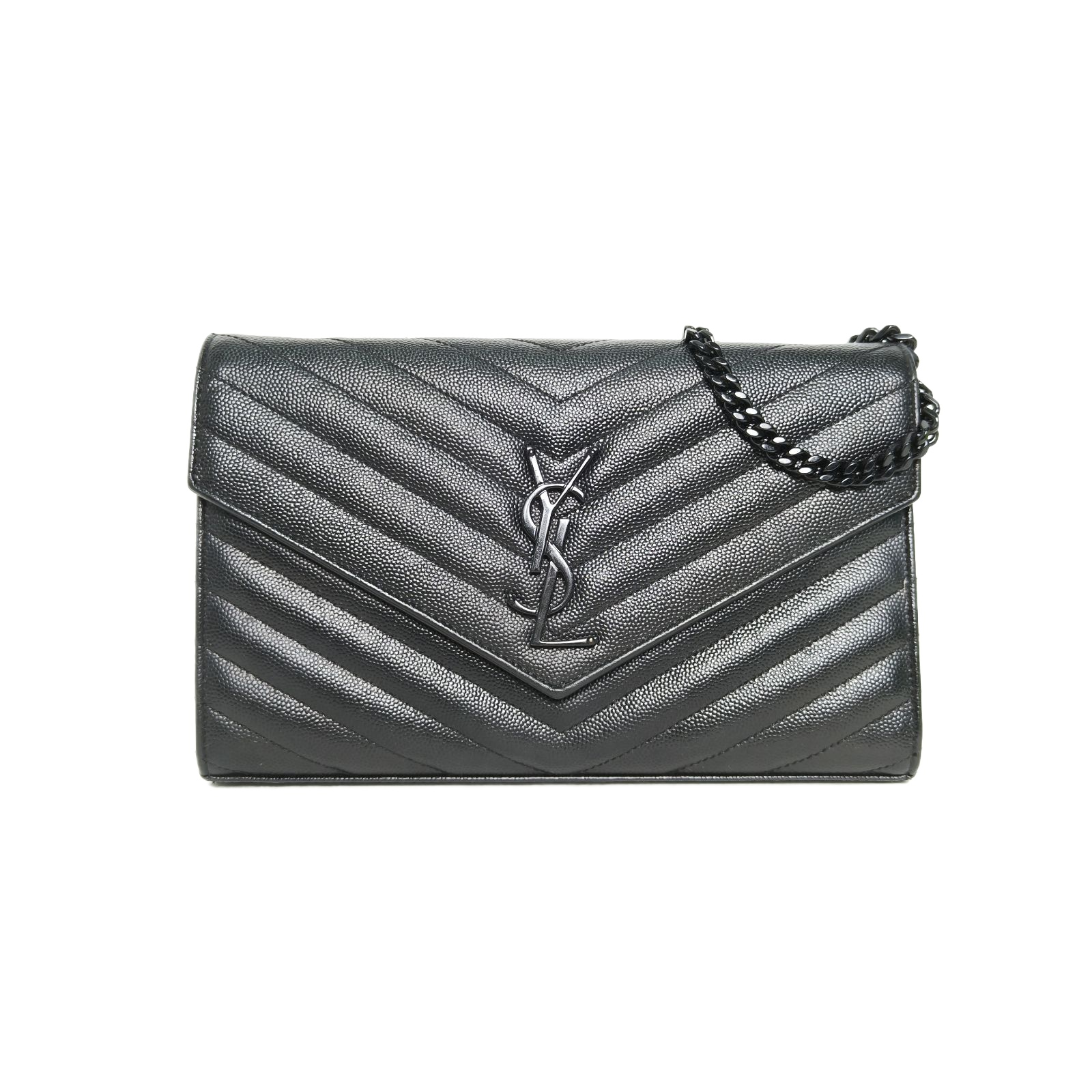 YSL CASSANDRA WOC in Leather