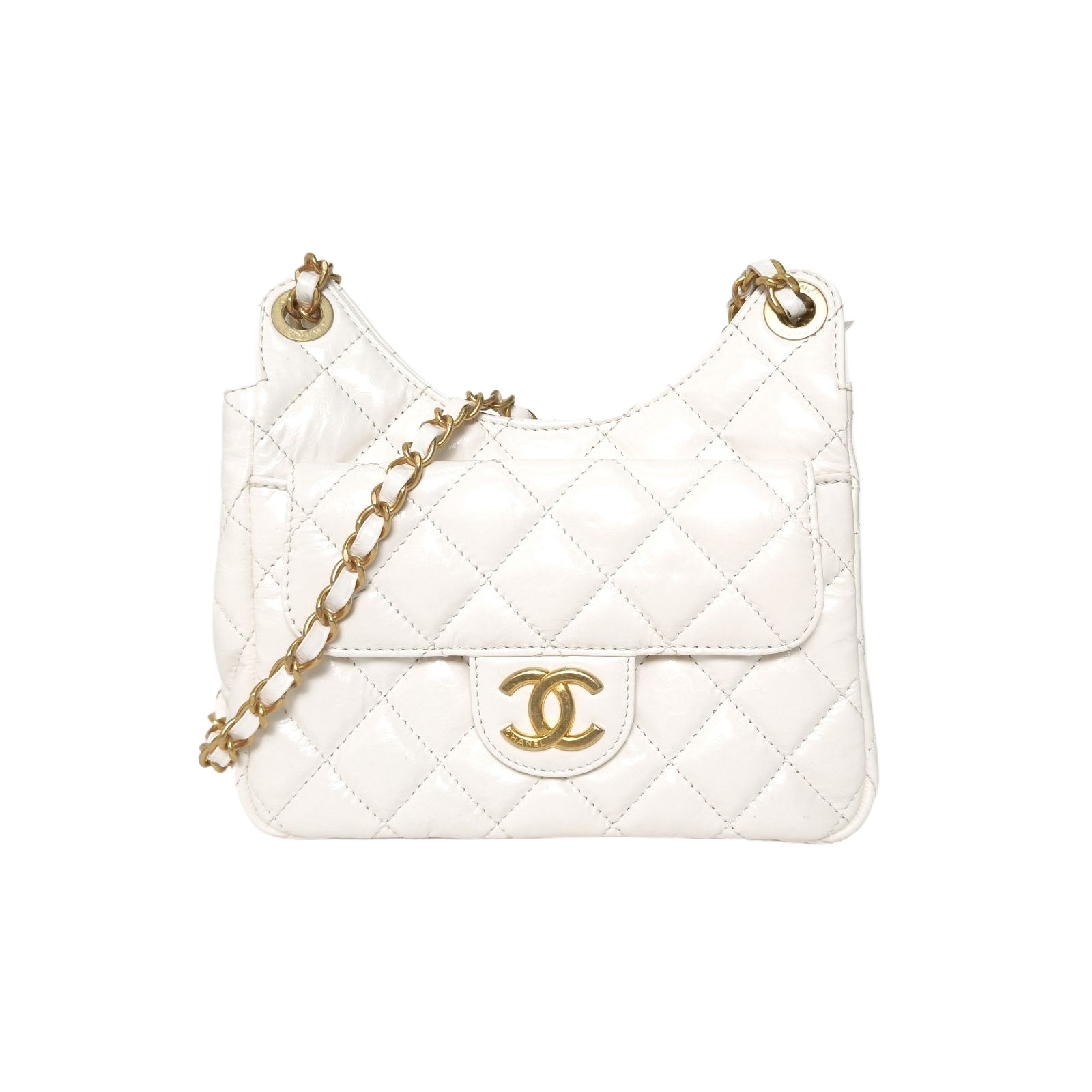 CHANEL HOBO Bag Small 19cm in Leather