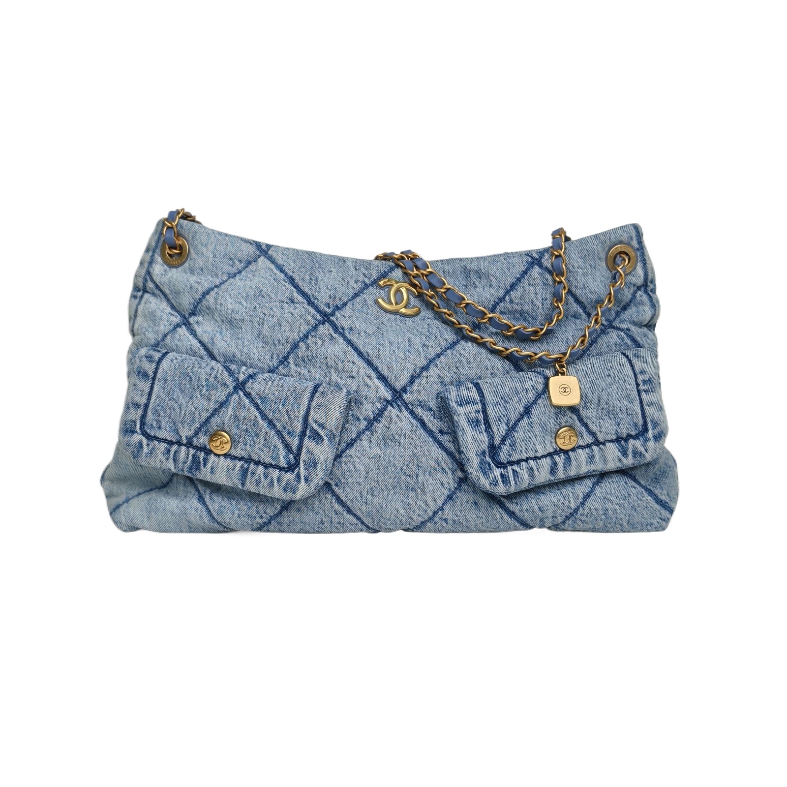 CHANEL HOBO Shopping Bag in Denim