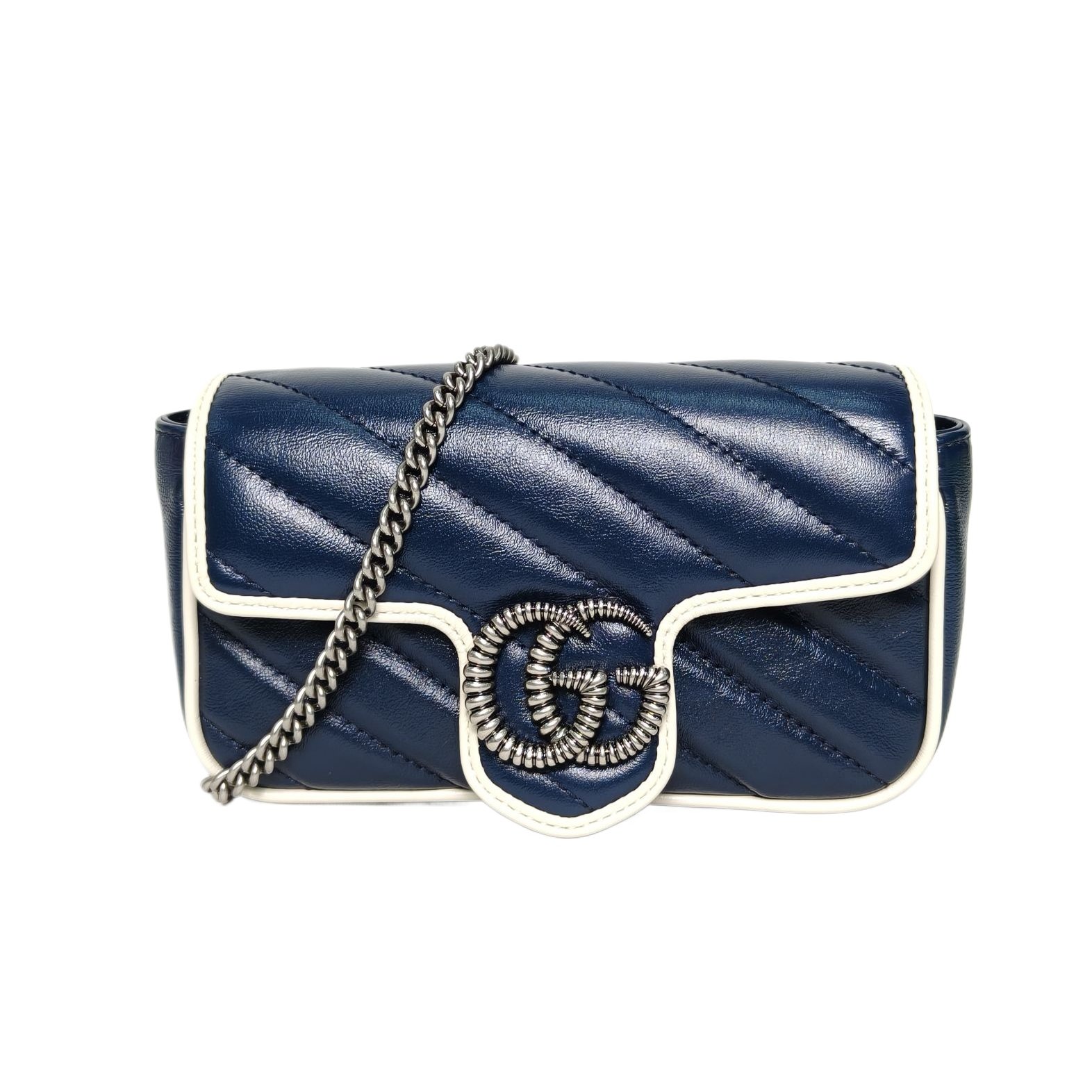 GUCCI GG Marmont Shoulder Bag Super Mini 16.5 in Leather