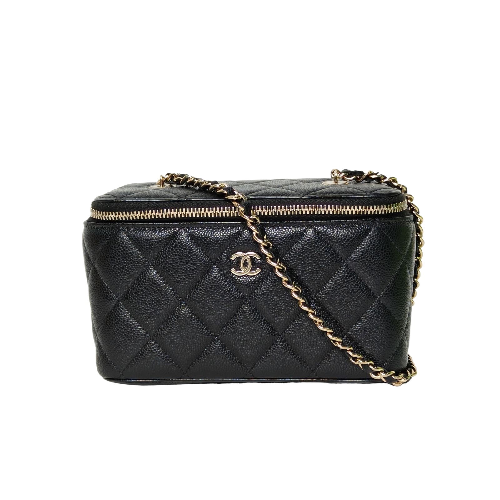 CHANEL Long Vanity Case in Leather