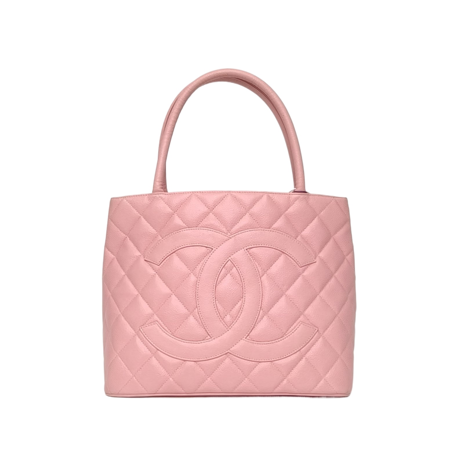 CHANEL Vintage Cerf Tote in Pink Caviar Leather