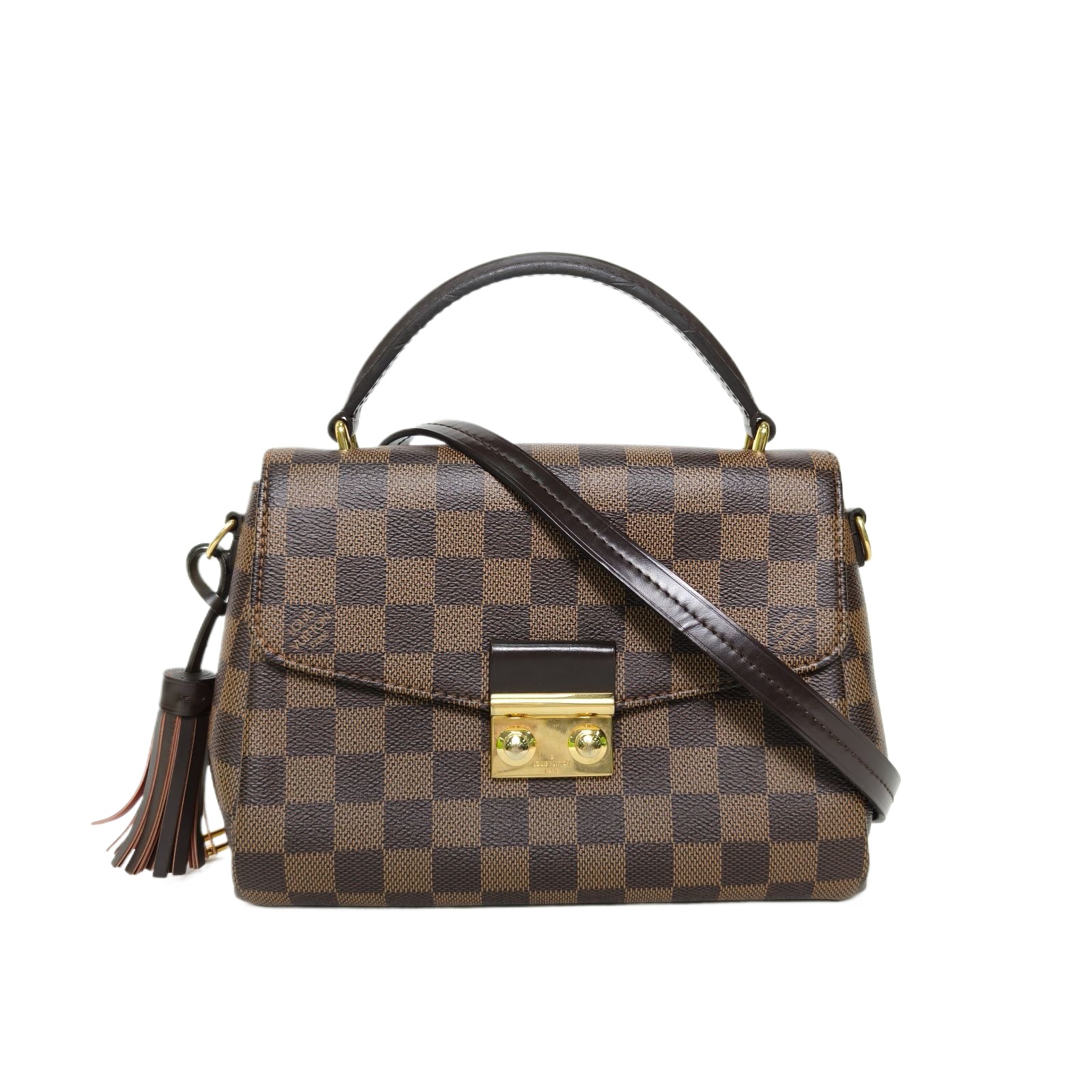 LOUIS VUITTON Croisette Messenger Bag in Damier Ebene PVC