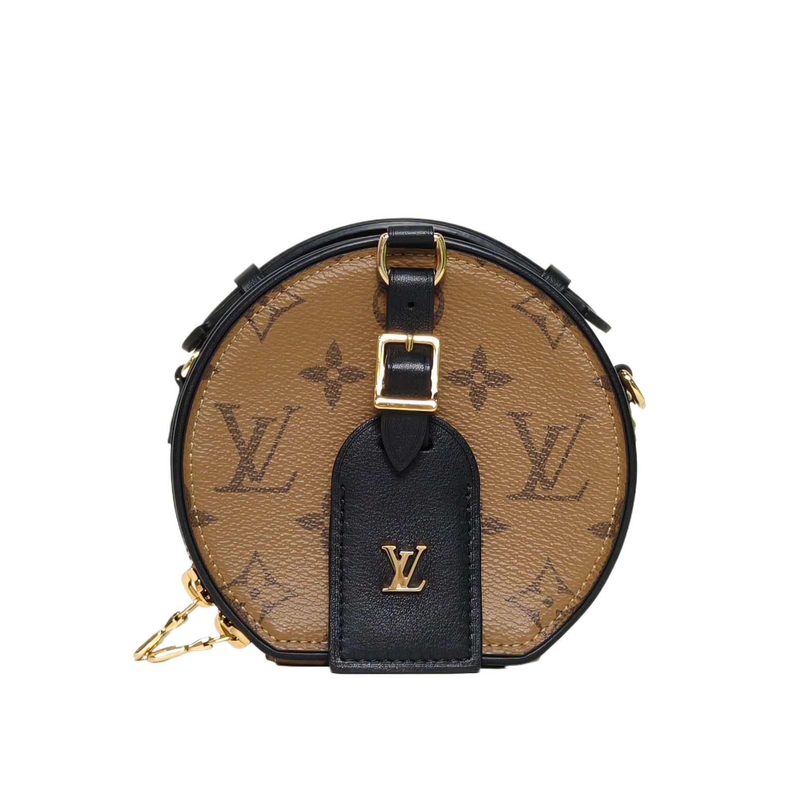 Louis Vuitton Petite Boite Chapeau Mini 13 Bag in Caramel Monogram PVC