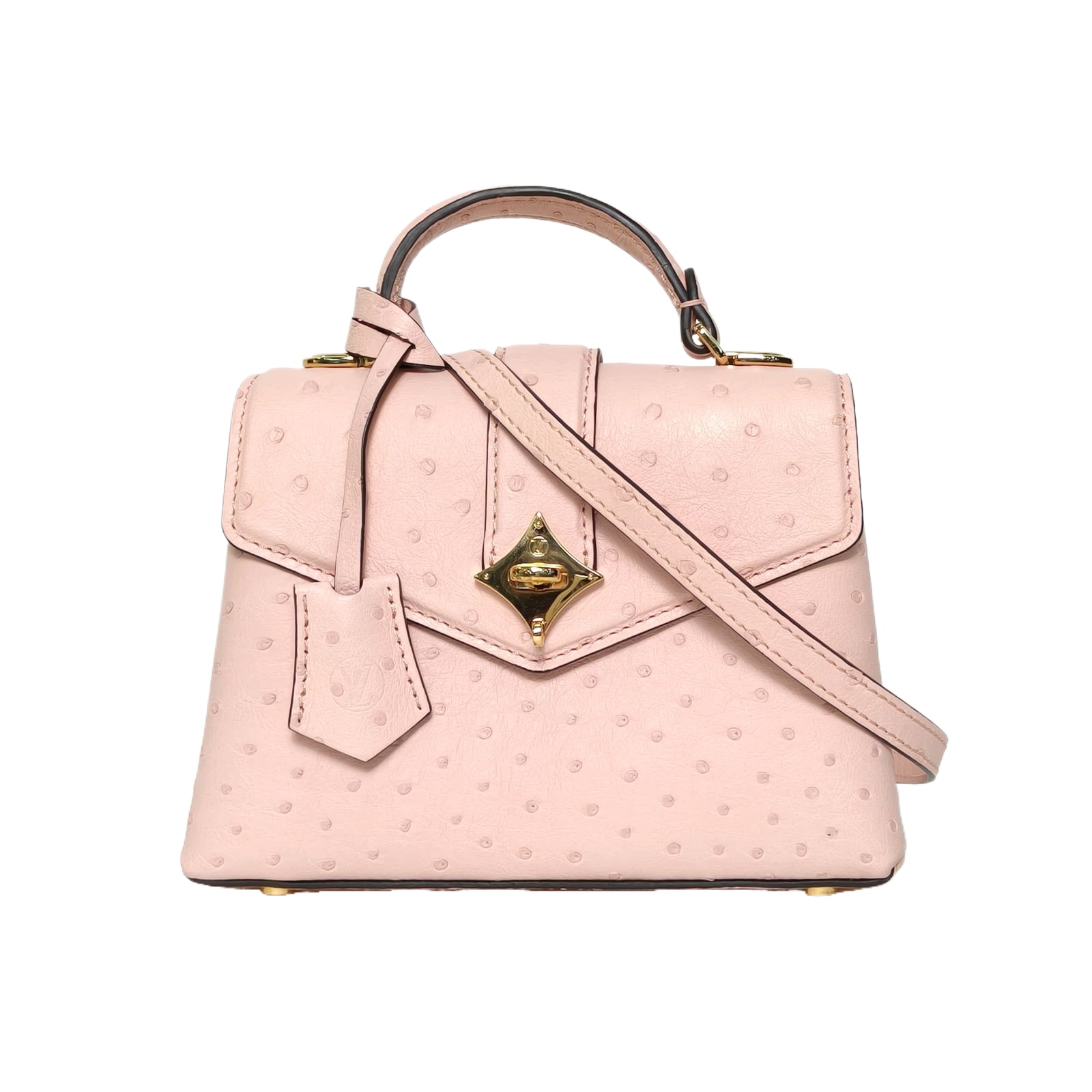 Louis Vuitton Rose Des Vents Mini 19CM Pink Ostrich
