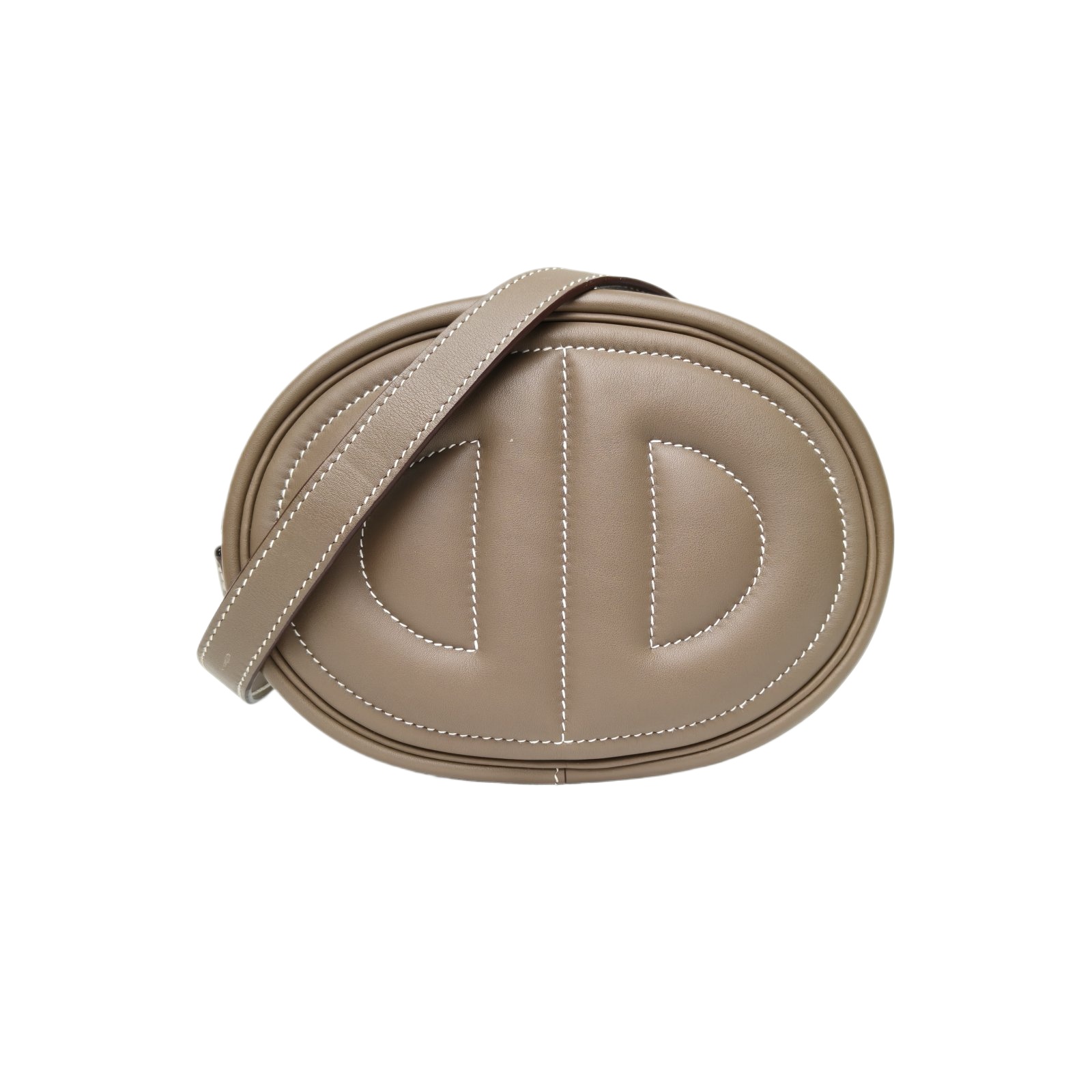 Hermes Roulis In The Loop 18 Etoupe Swift Leather Belt Bag
