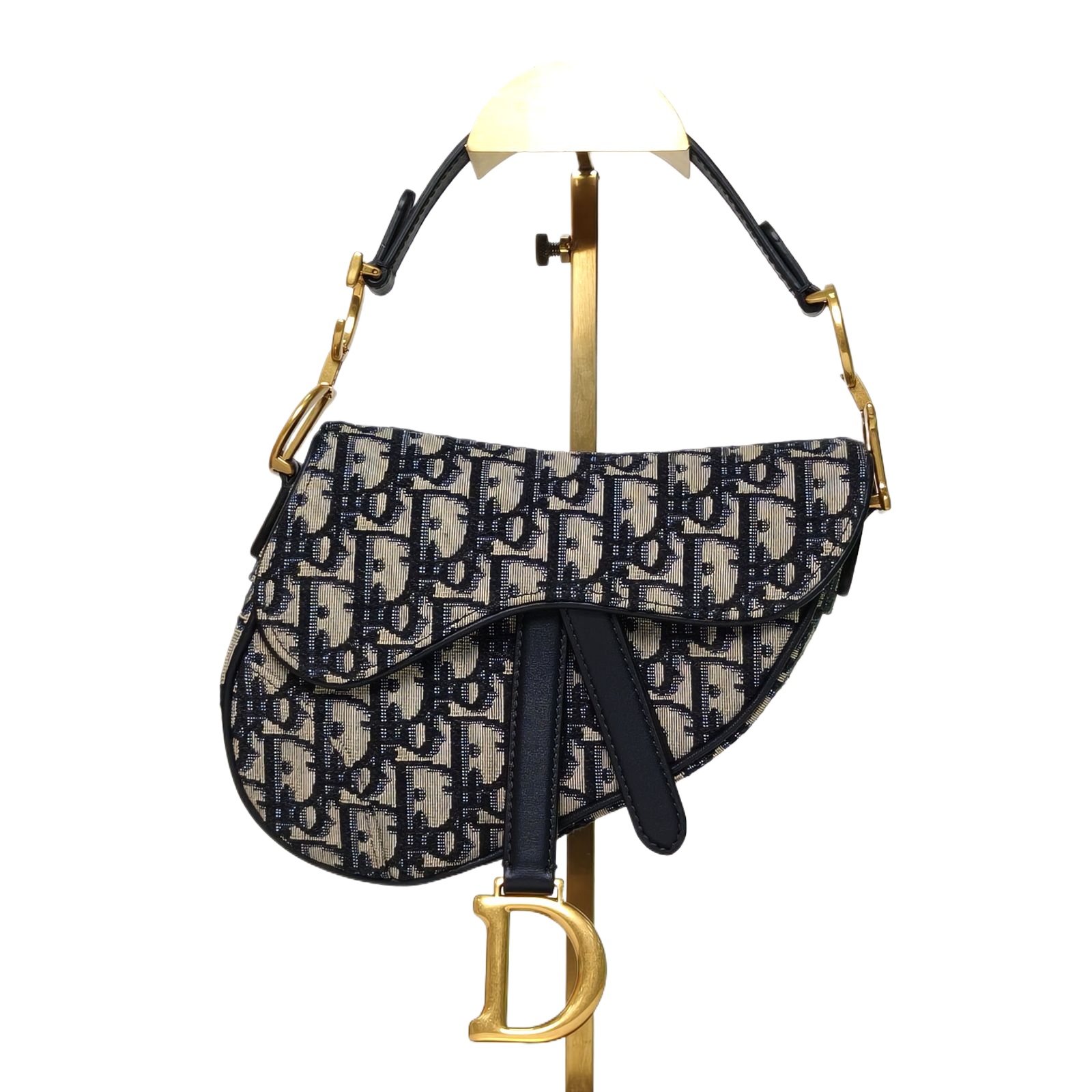 DIOR SADDLE Mini 21cm in Oblique Canvas