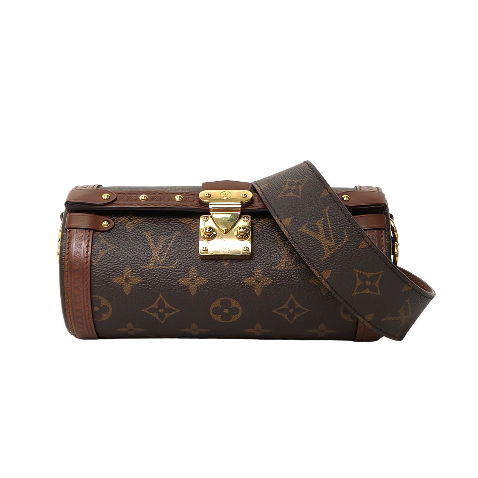 Louis Vuitton PAPILLON TRUNK Cylinder Bag 19cm in Monogram PVC