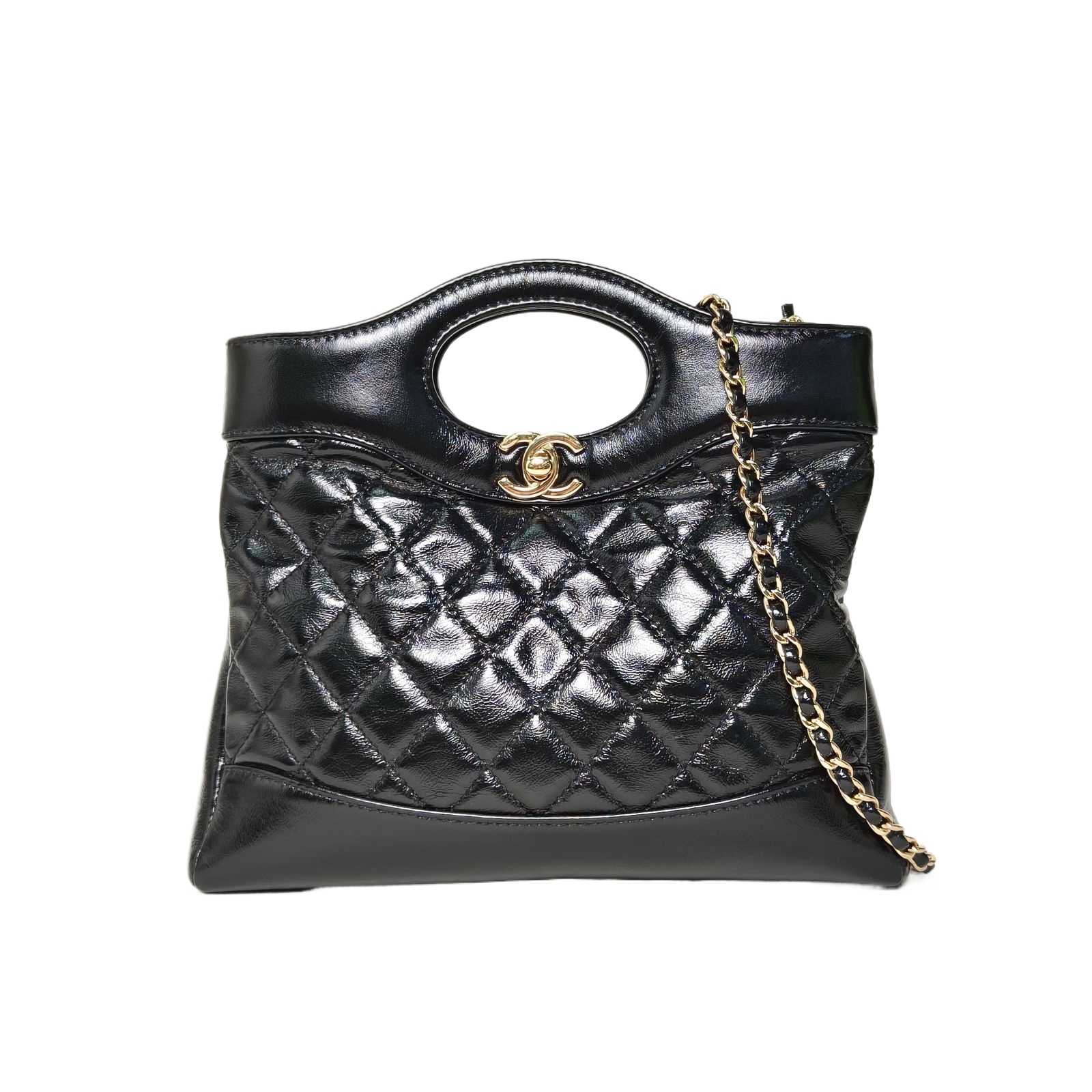 chanel 31Bag Mini 22cm in Black Leather