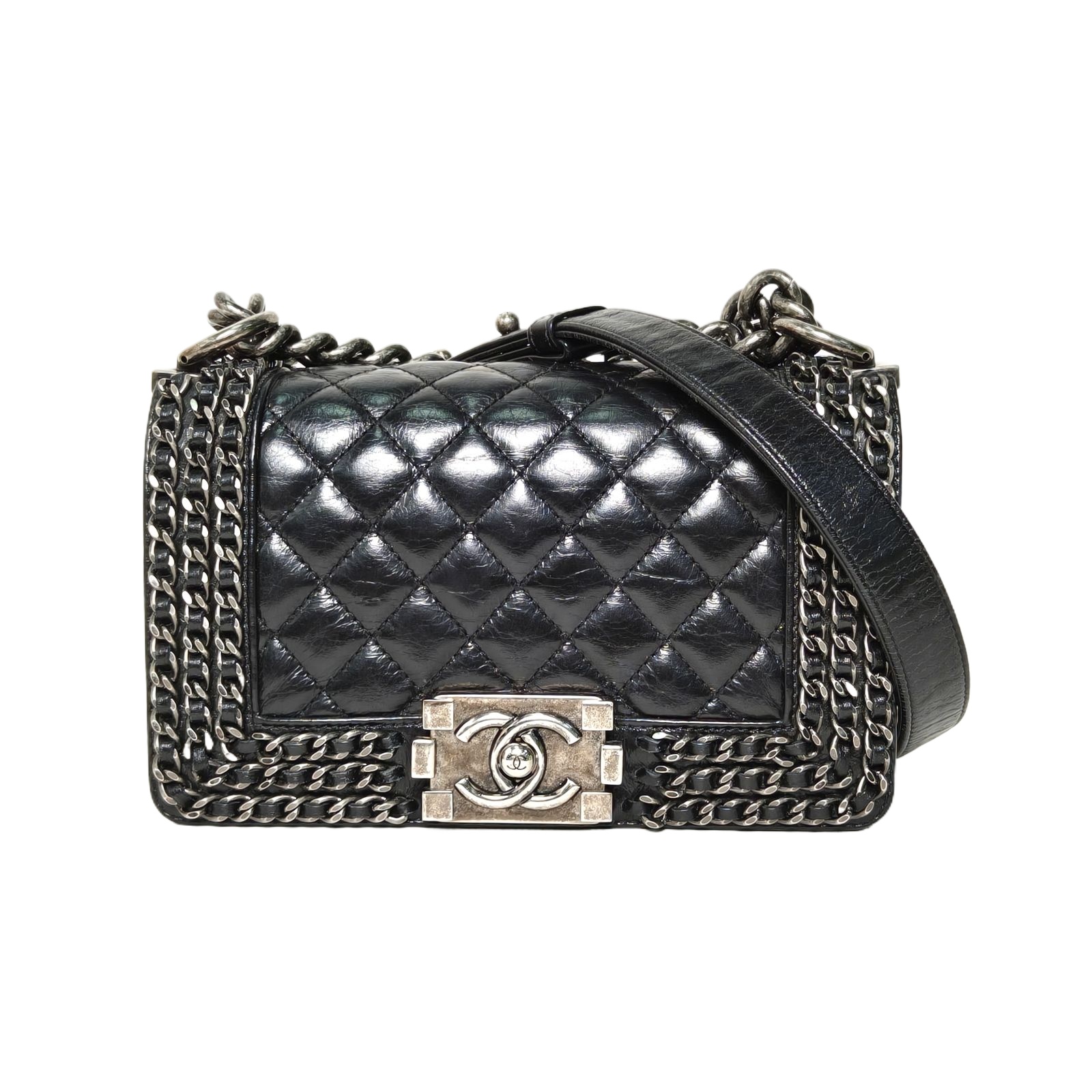 Chanel Leboy Small 20.5cm in Black Leather