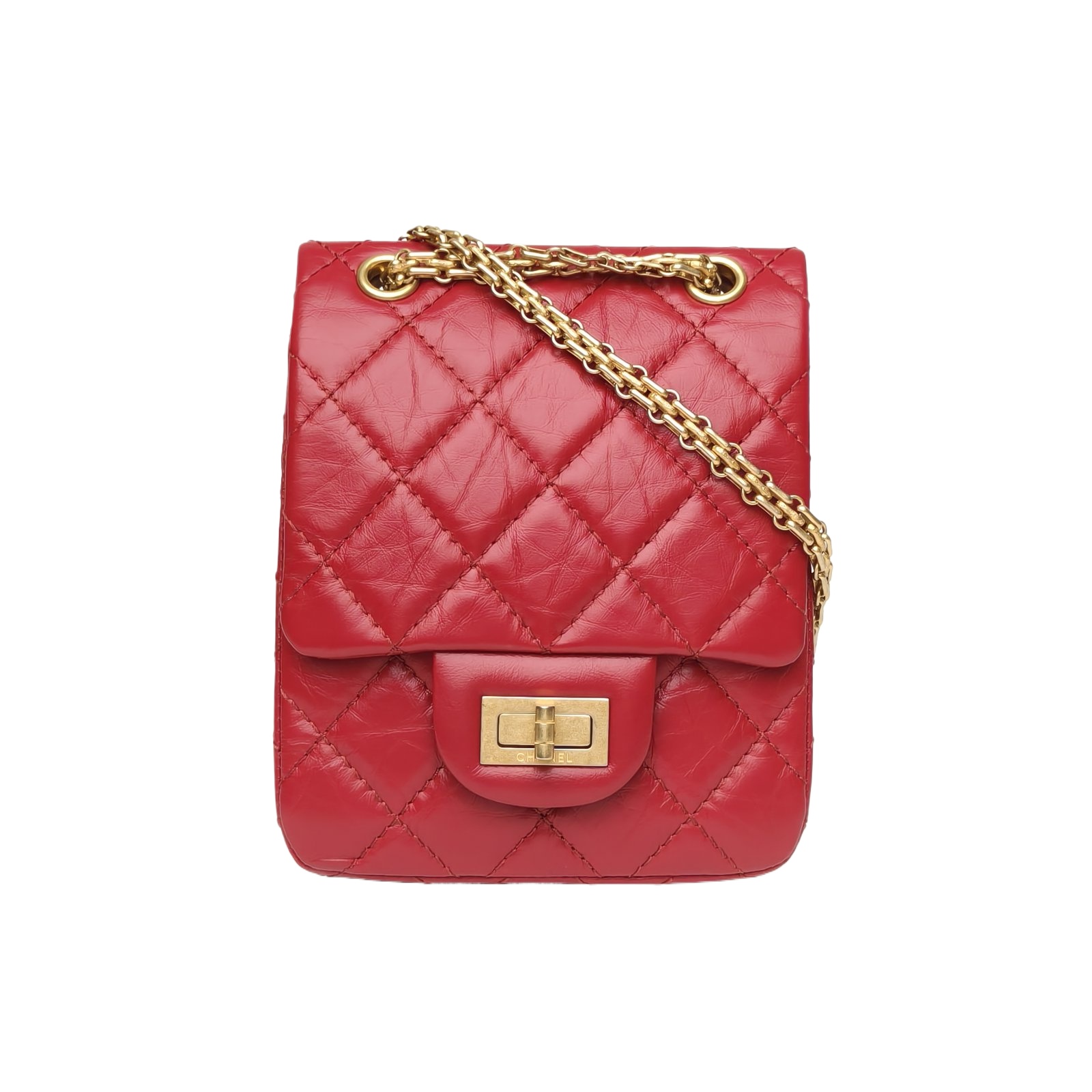 Chanel 2.55 Mini 13cm in Red Leather