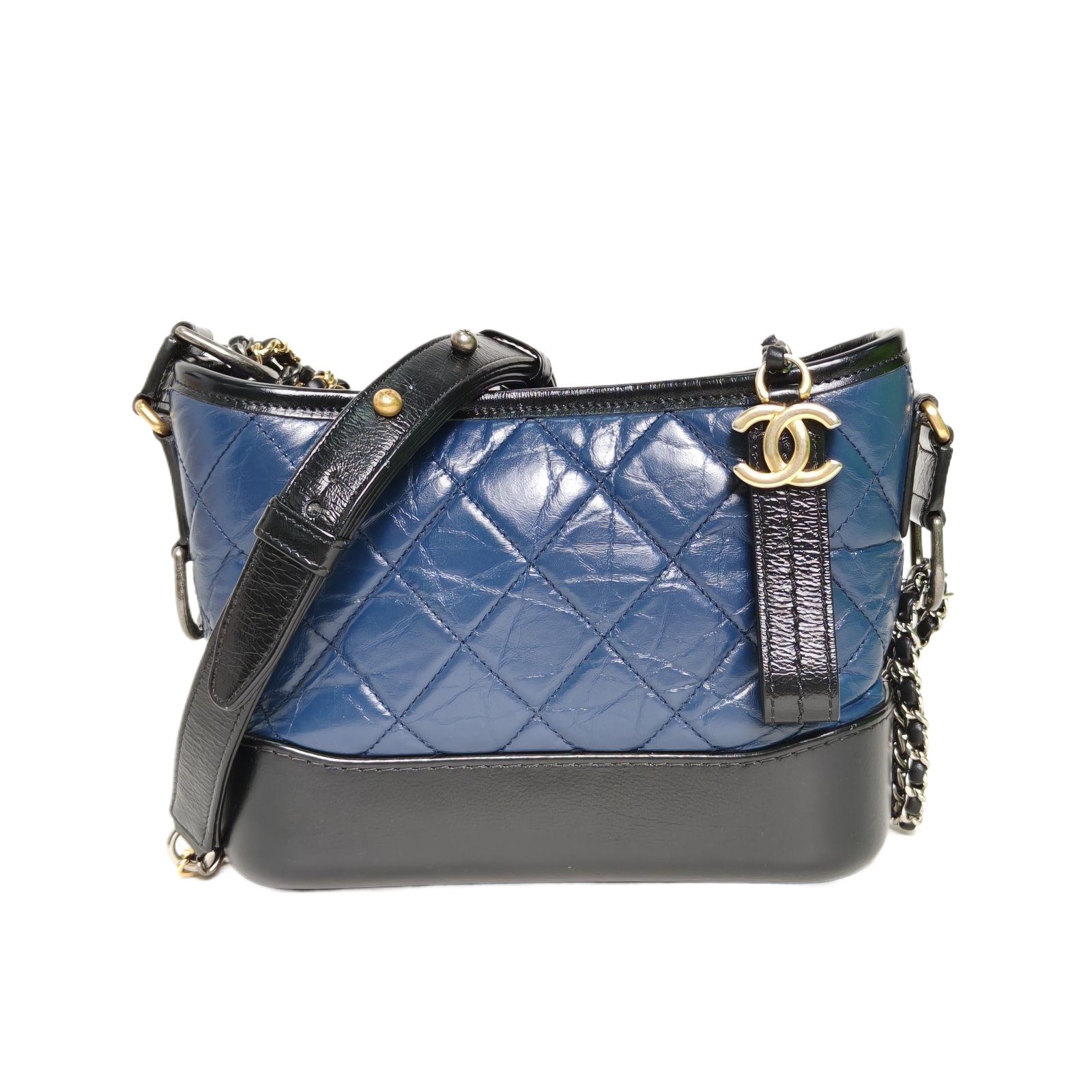 Chanel Gabrielle Small 20cm in Blue Leather