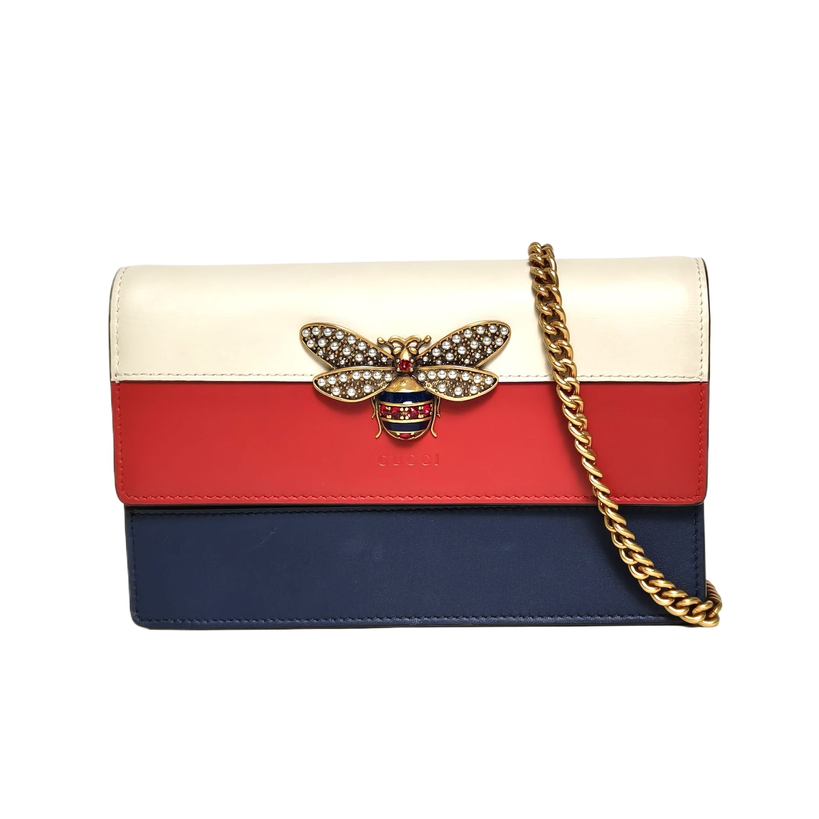 Gucci Queen Margaret WOC 20cm in Colorblock Leather