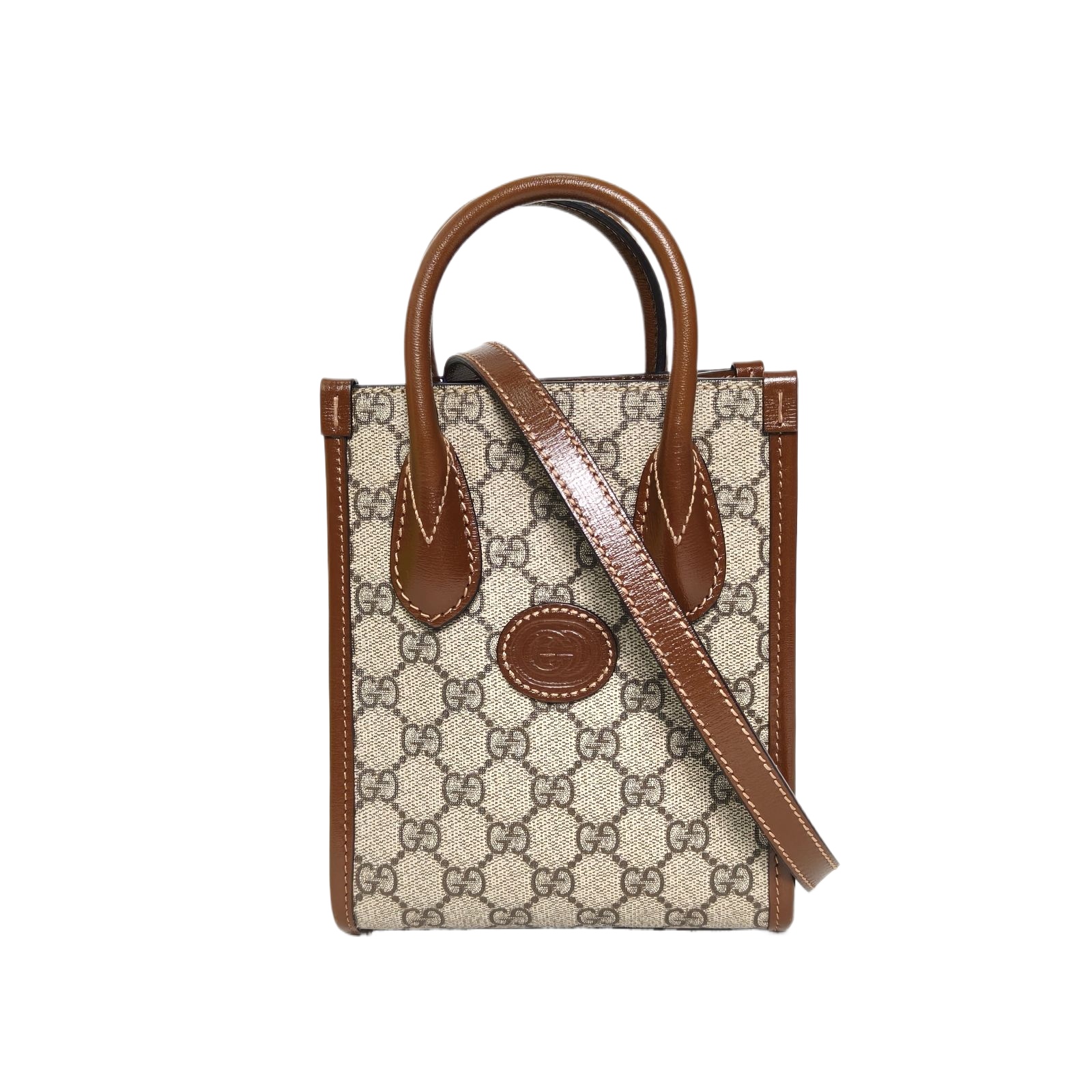Gucci GG Retro Mini Tote 16cm in Monogram PVC & Leather