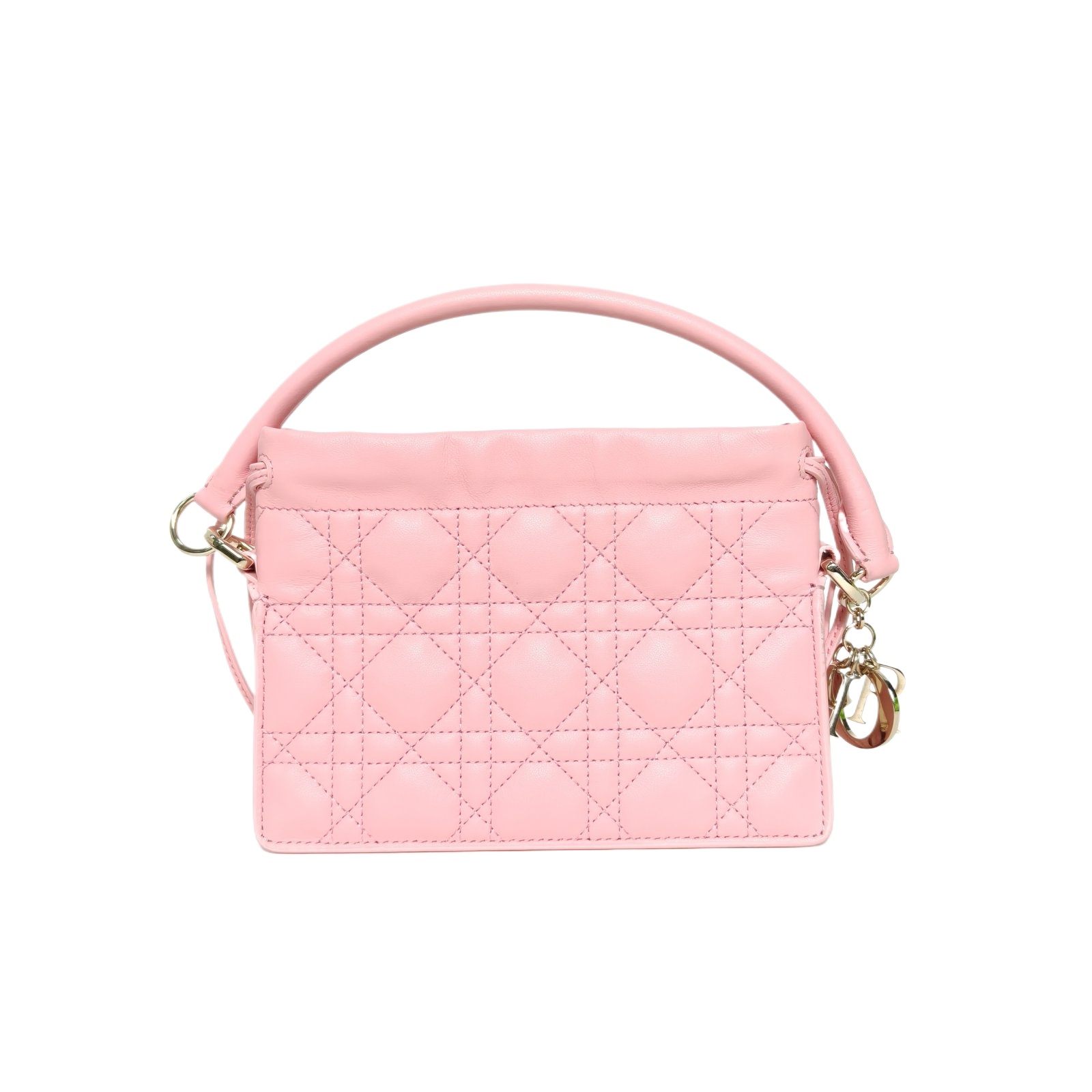 Dior Lady Dior Milly 19cm in Pink Leather