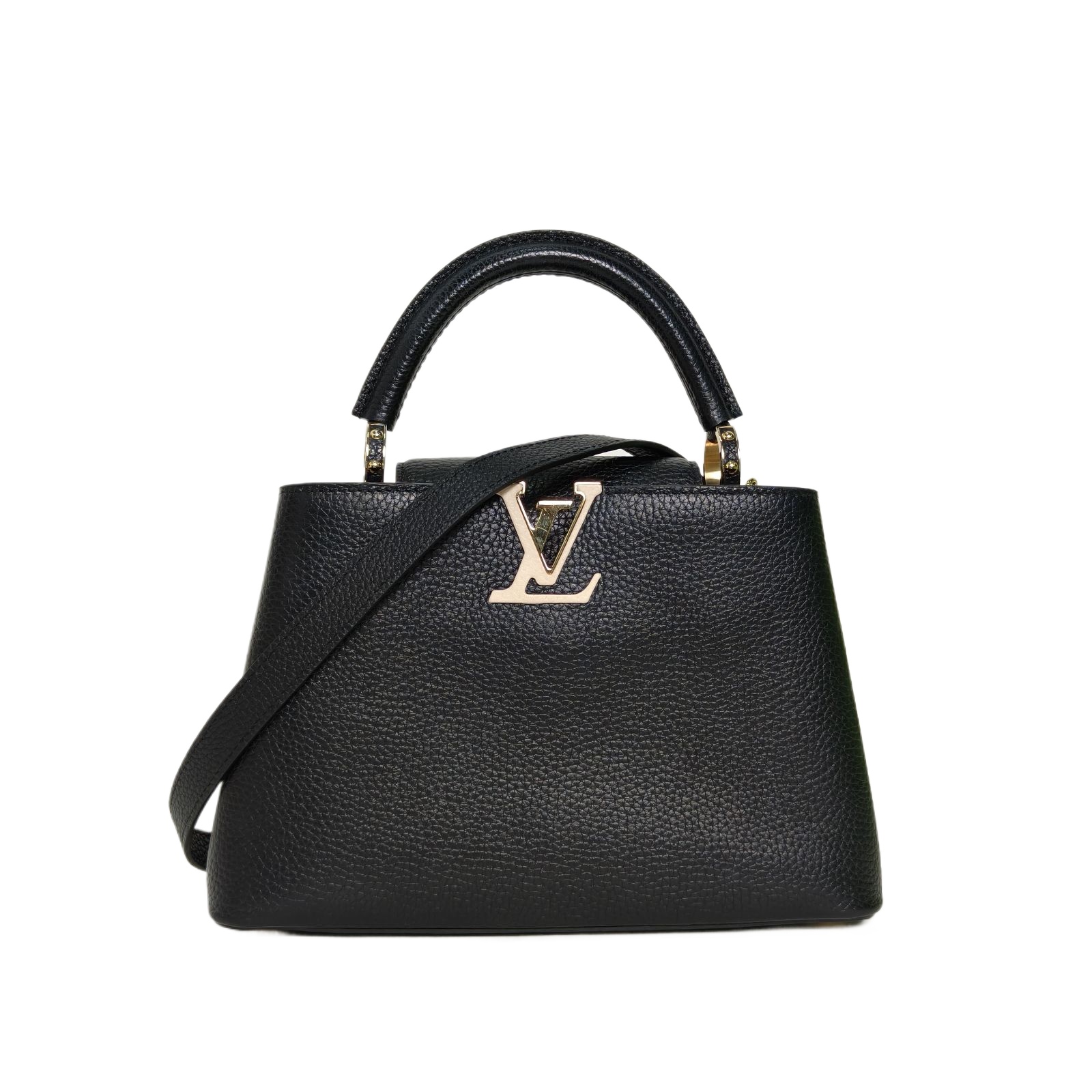 Louis Vuitton Capucines BB 27cm in Black Leather