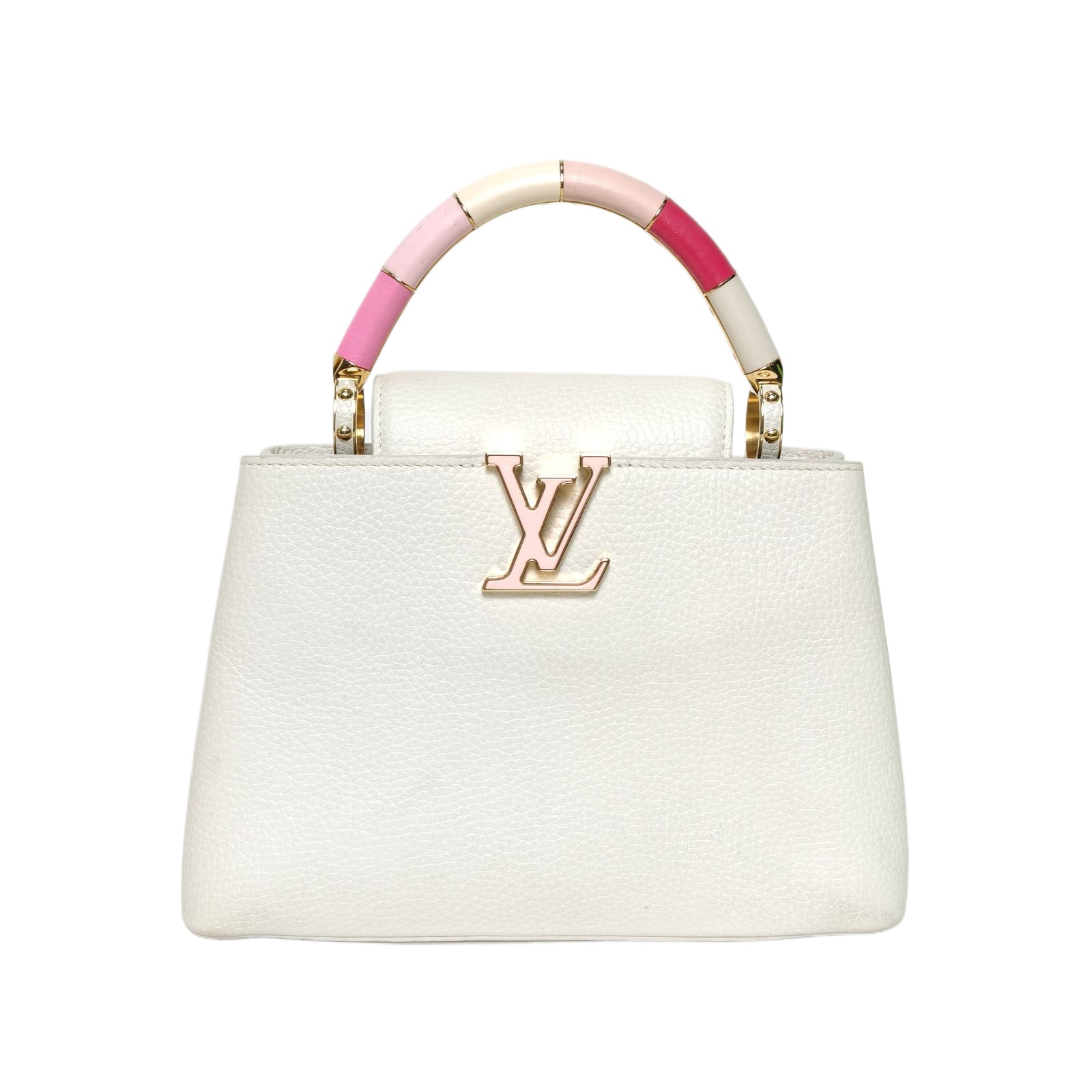 Louis Vuitton Capucines BB 27cm in White Leather