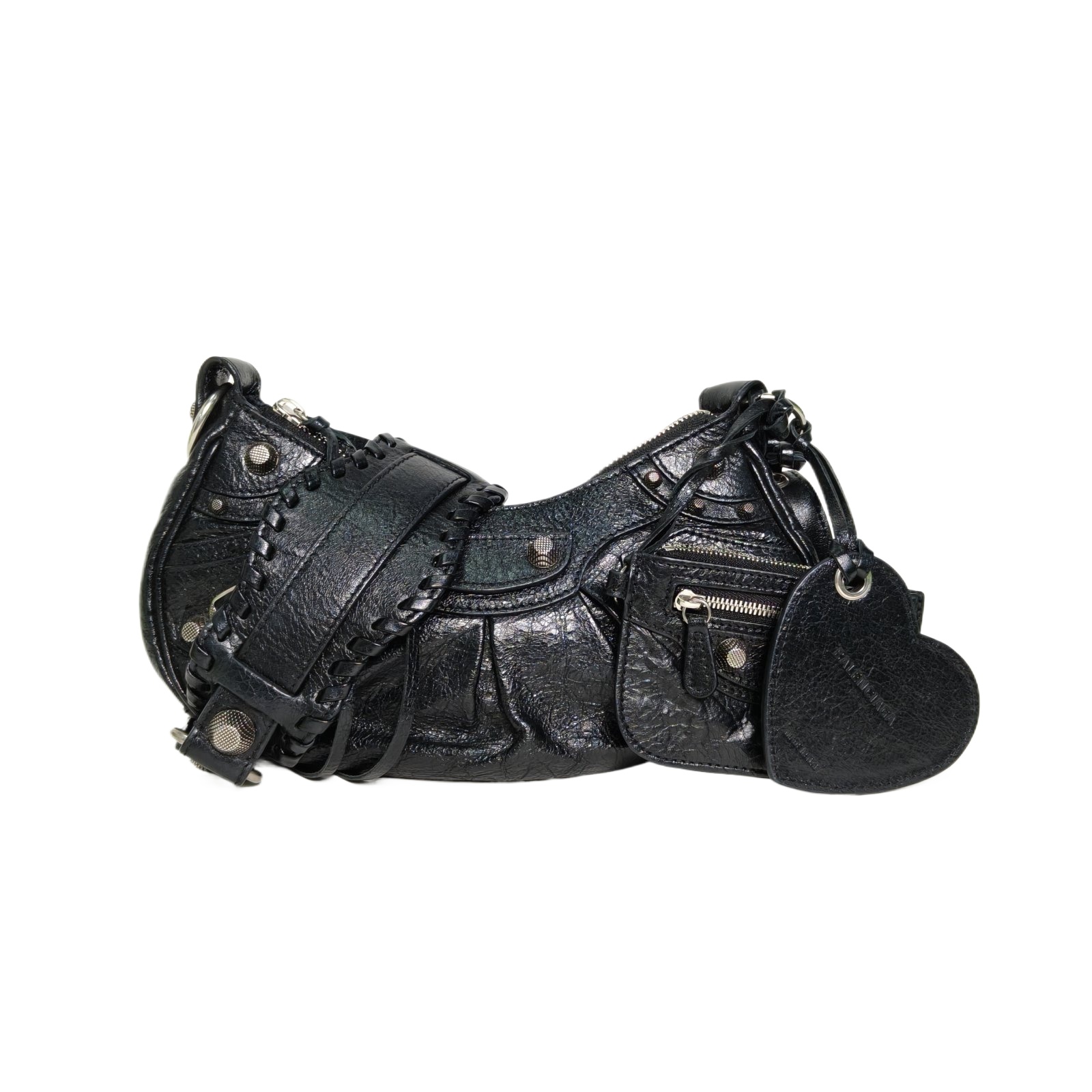 Balenciaga Le Cagole XS 26 in Black Shiny Leather