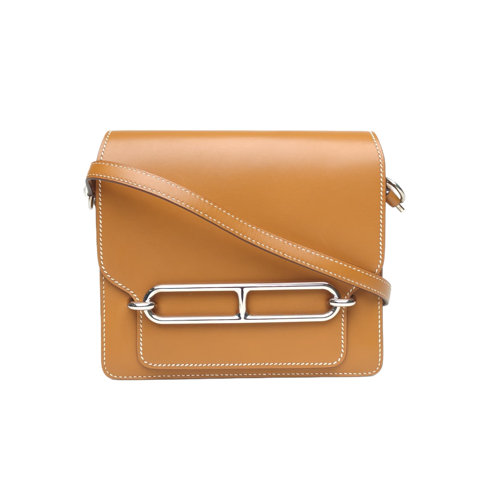Hermes Roulis 19 in Tan Butler Leather