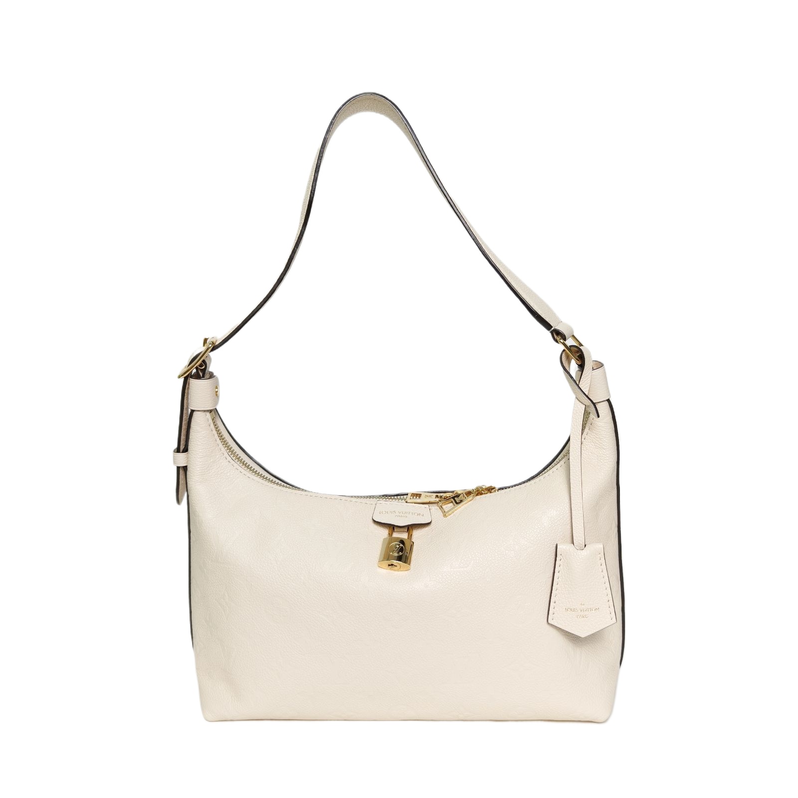 Louis Vuitton Sac Port Hobo 28 in Off-White Leather