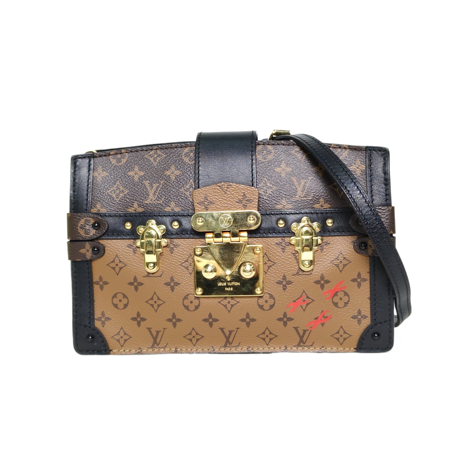 Louis Vuitton Trunk Clutch 22cm in Monogram/Leather