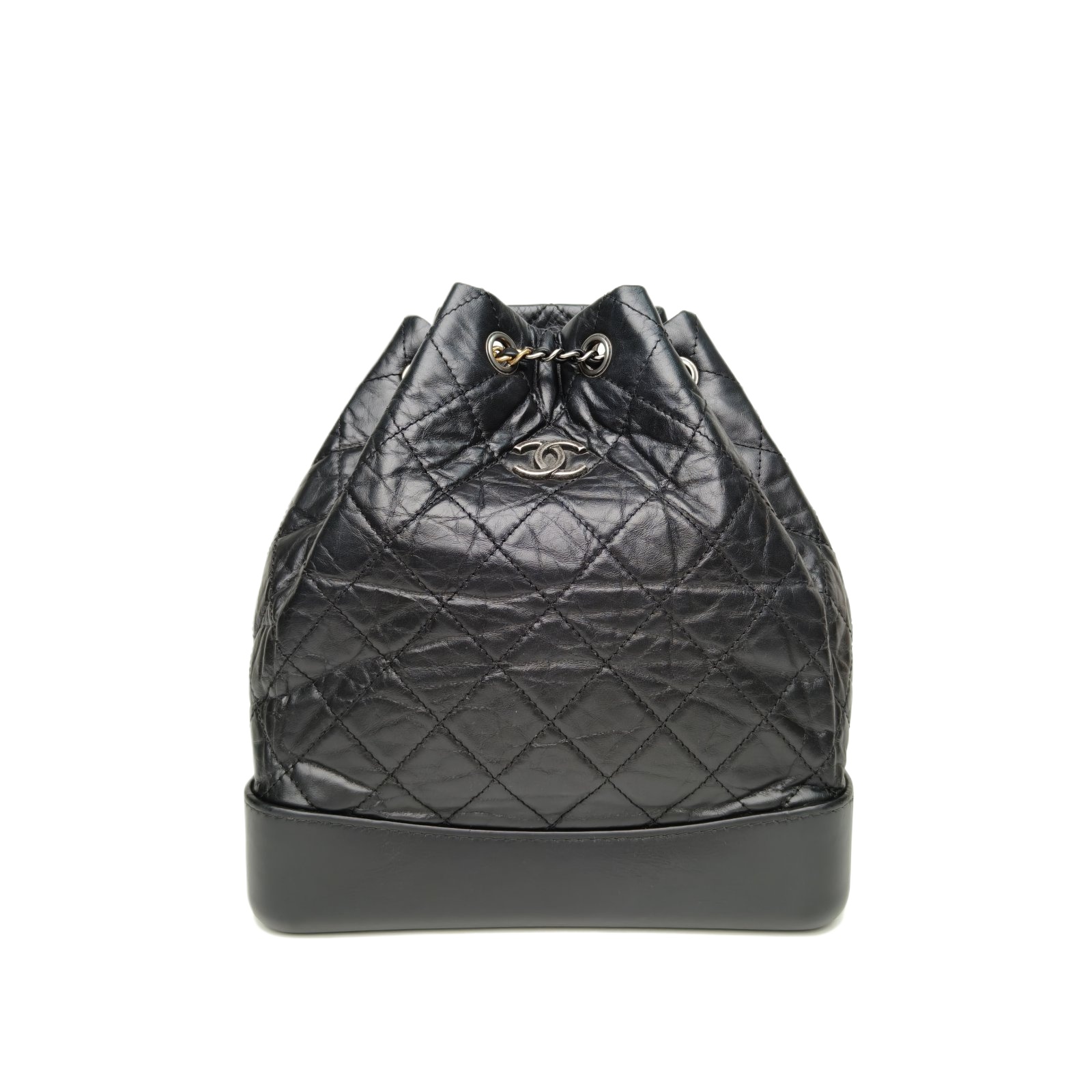 Chanel Gabrielle Backpack Small 22.5cm in Black Leather
