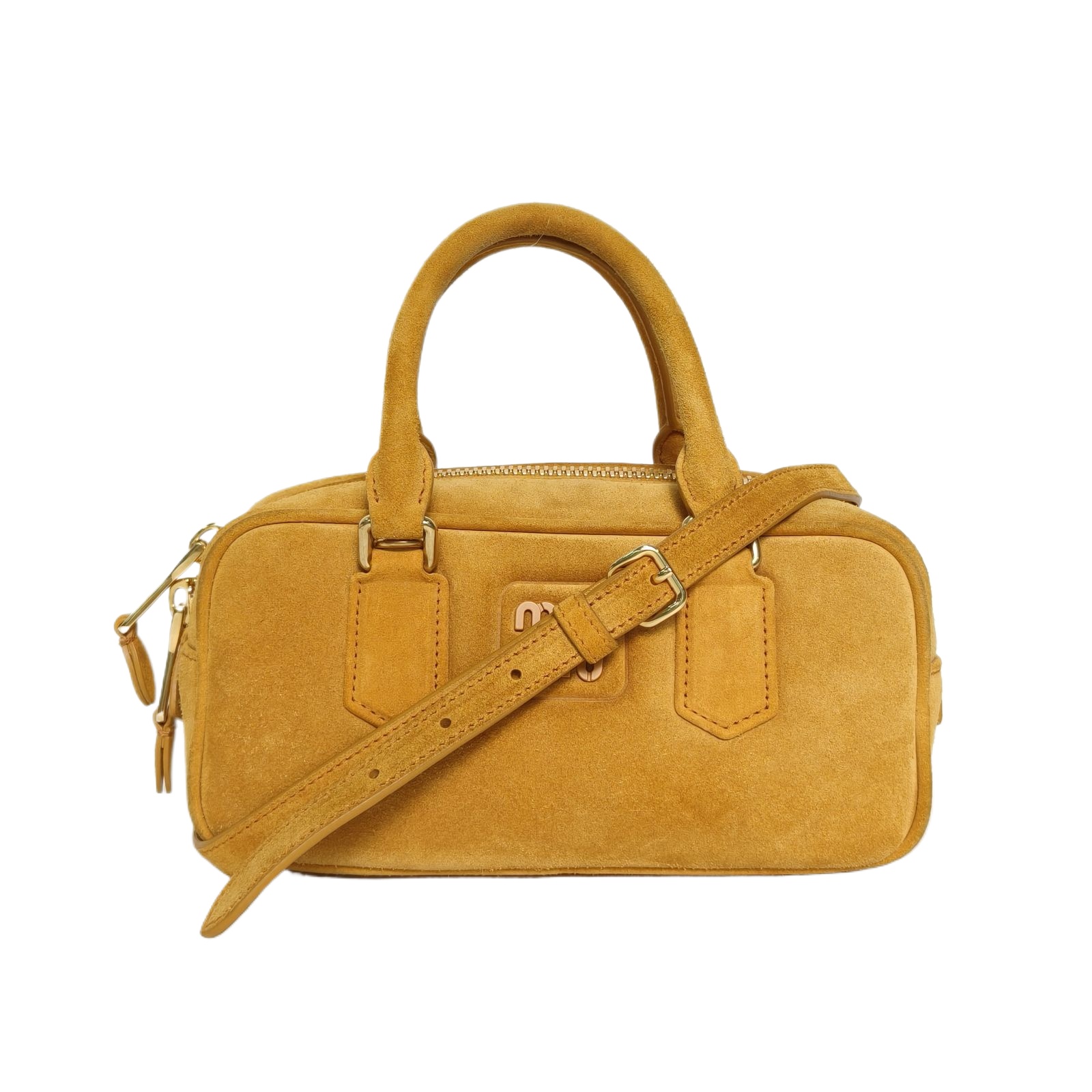 Miu Miu Arcadie Small 22cm in Yellow Suede
