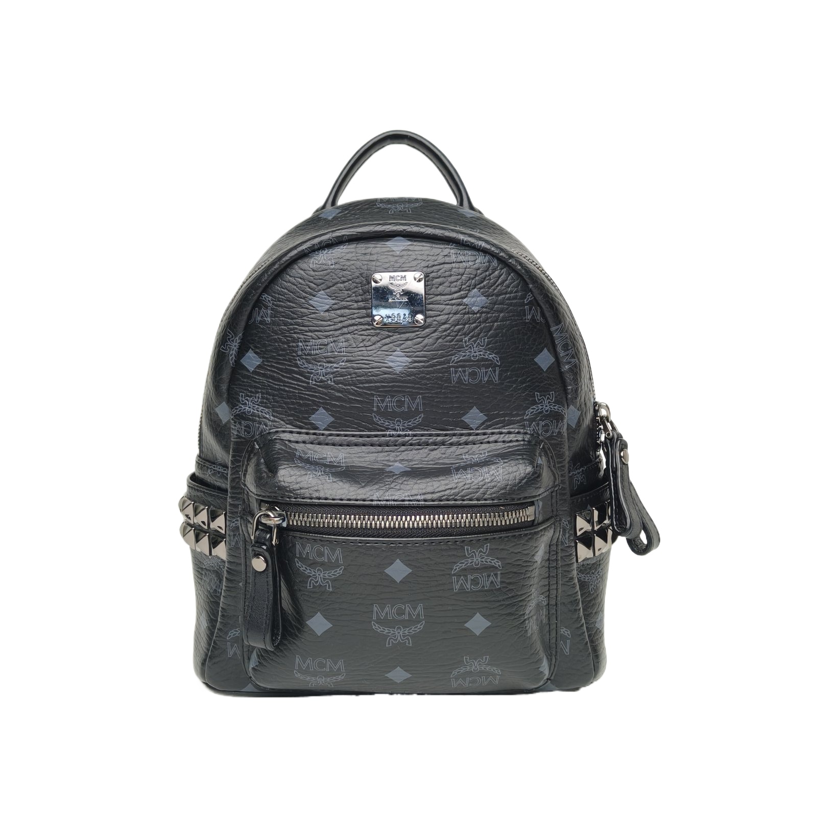 MCM Mini Backpack 21cm in Black Leather