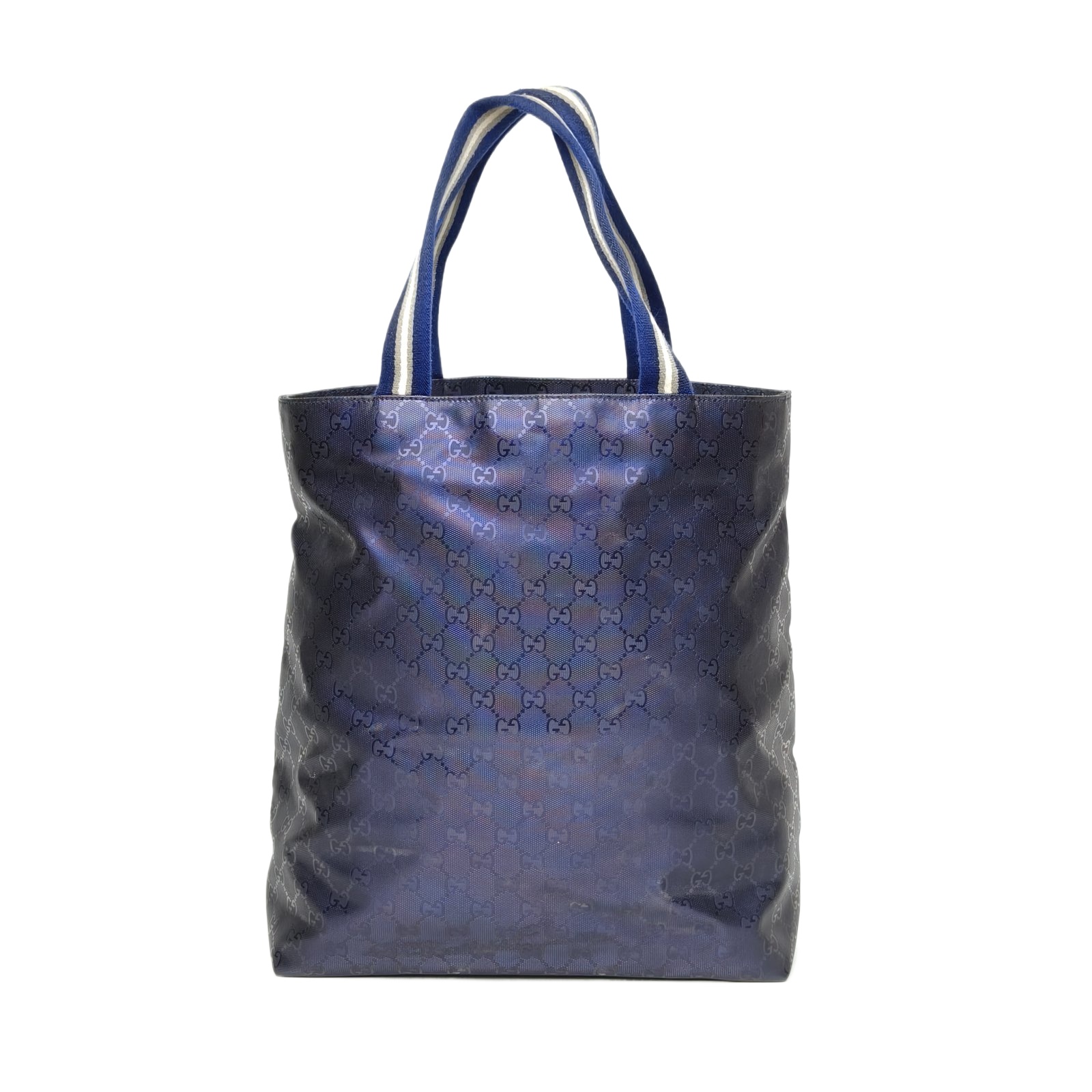 Gucci Shopping Tote 32cm in Blue Crystal Leather