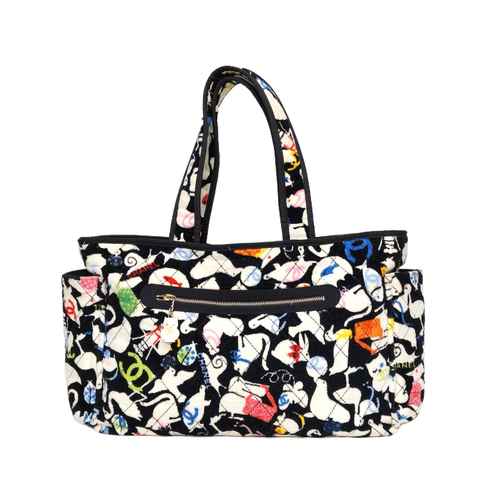 Chanel Baby Animal Tote 41cm in Multicolor Plush