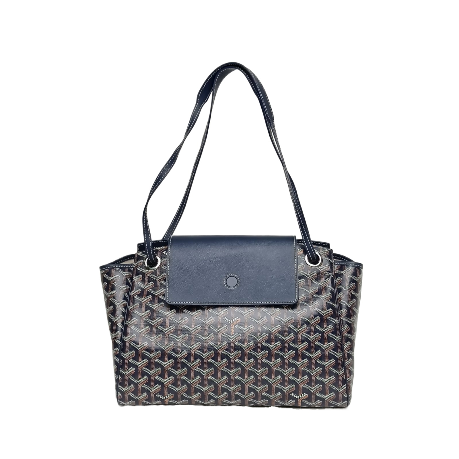 Goyard Rouette Tote Small 31 in Blue PVC