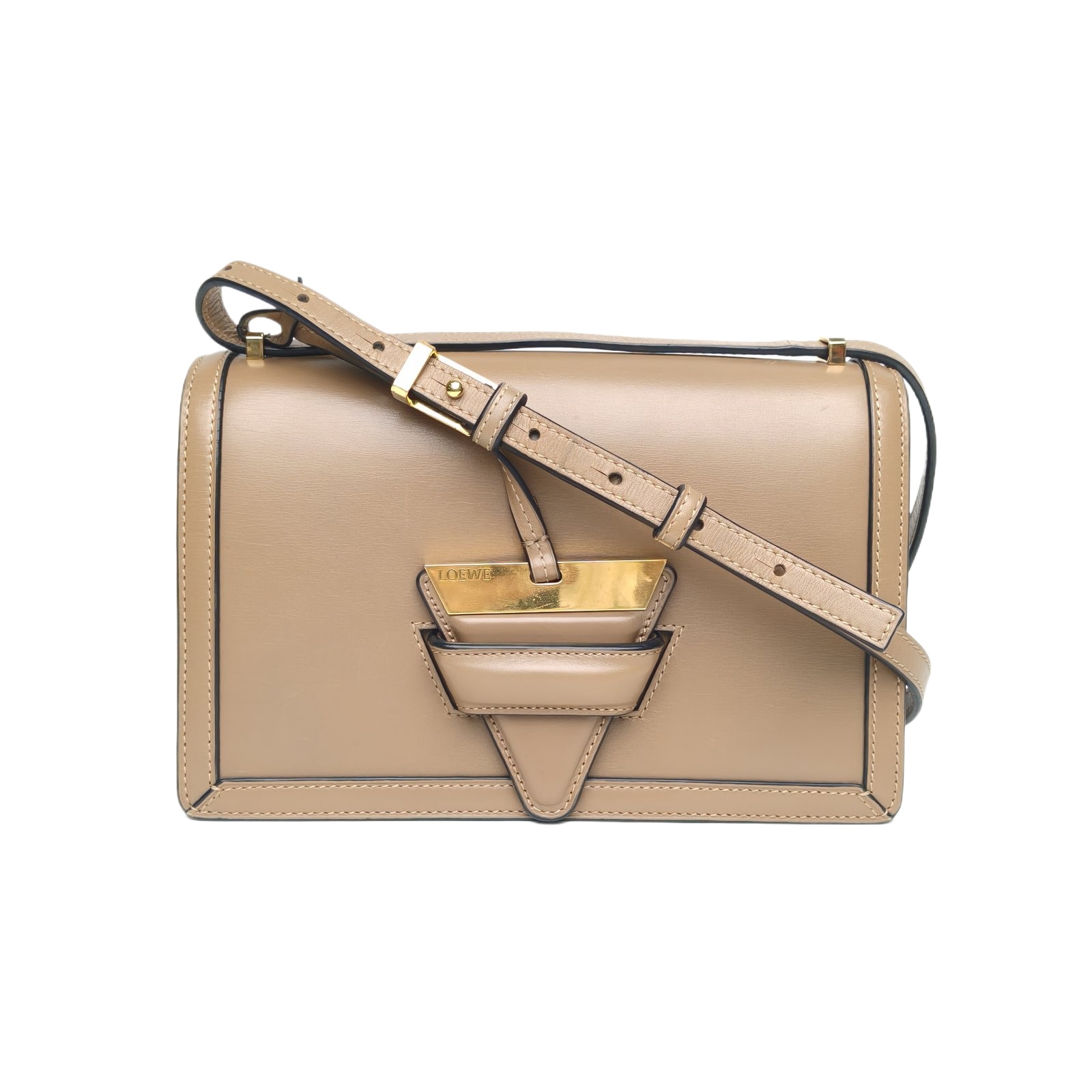 Loewe Barcelona 24cm in Tan Leather