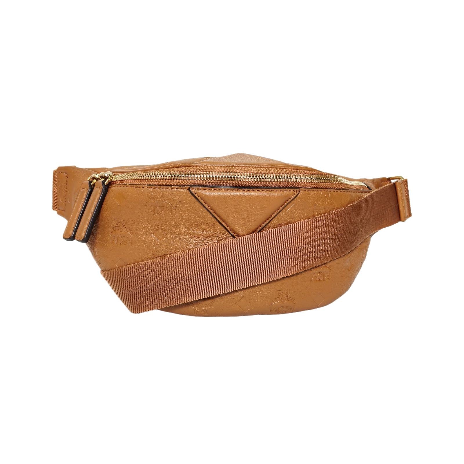 MCM Bumbag 33cm in Tan Leather