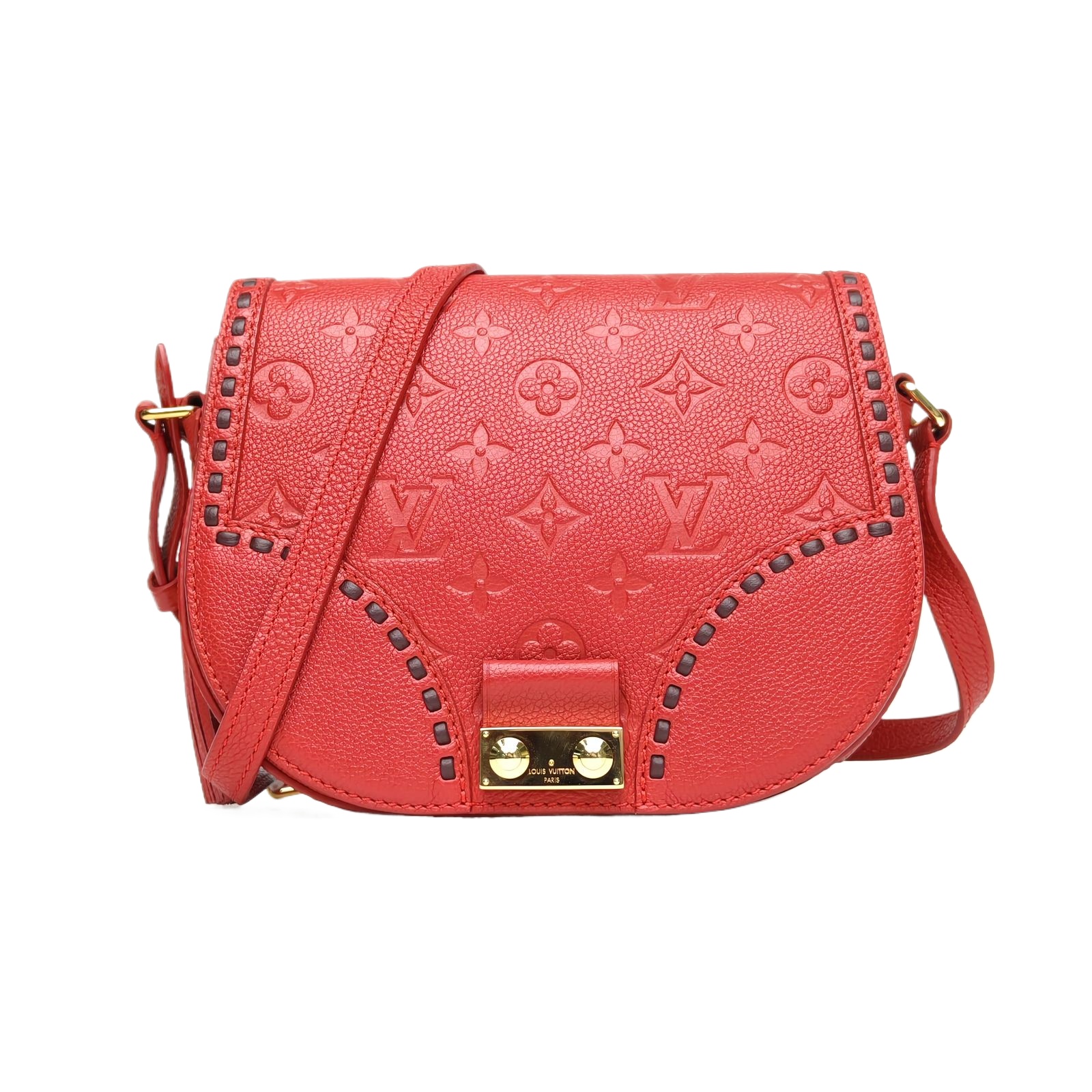 Louis Vuitton Saddle Bag 22cm in Red Leather