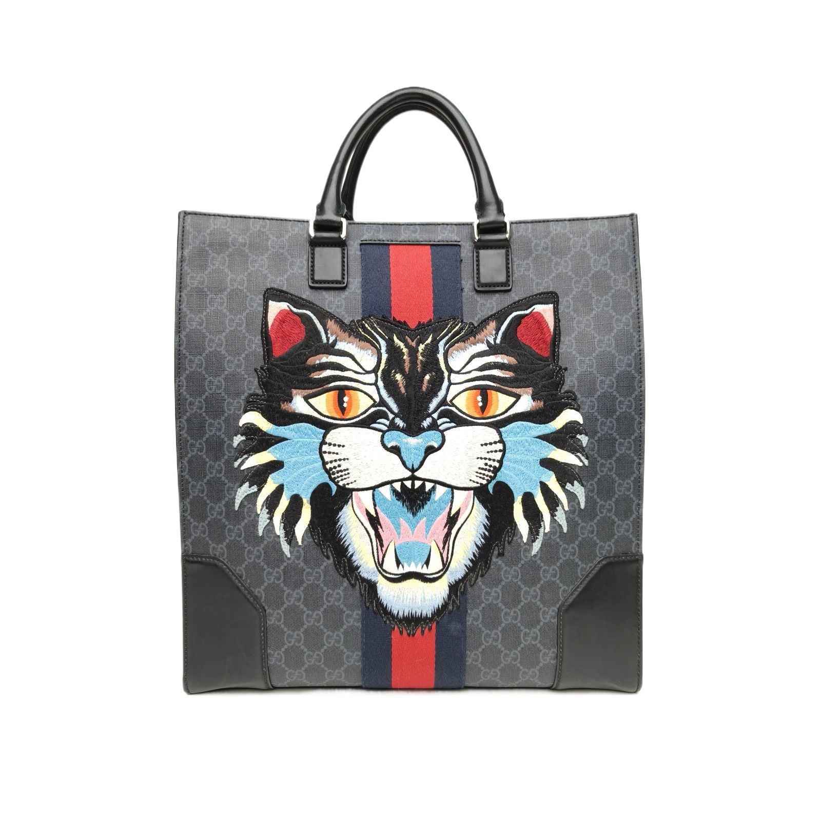 Gucci Tiger Head Tote 37cm in PVC