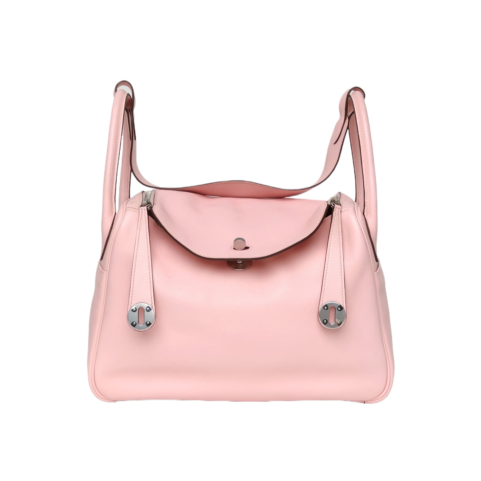 HERMES Lindy 30 in 3Q Sakura Pink Swift Leather
