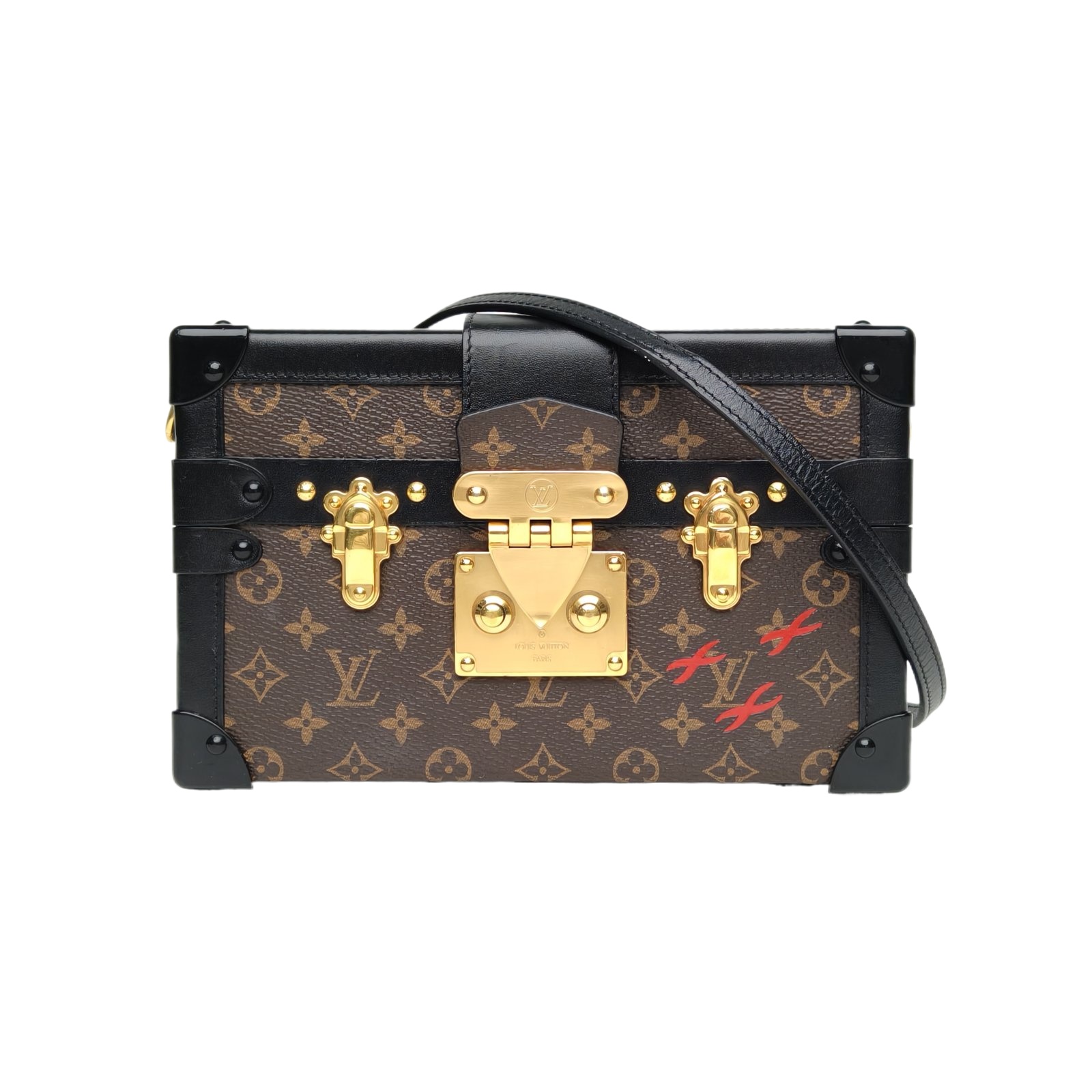 Louis Vuitton PETITE MALLE 20cm in Leather/PVC