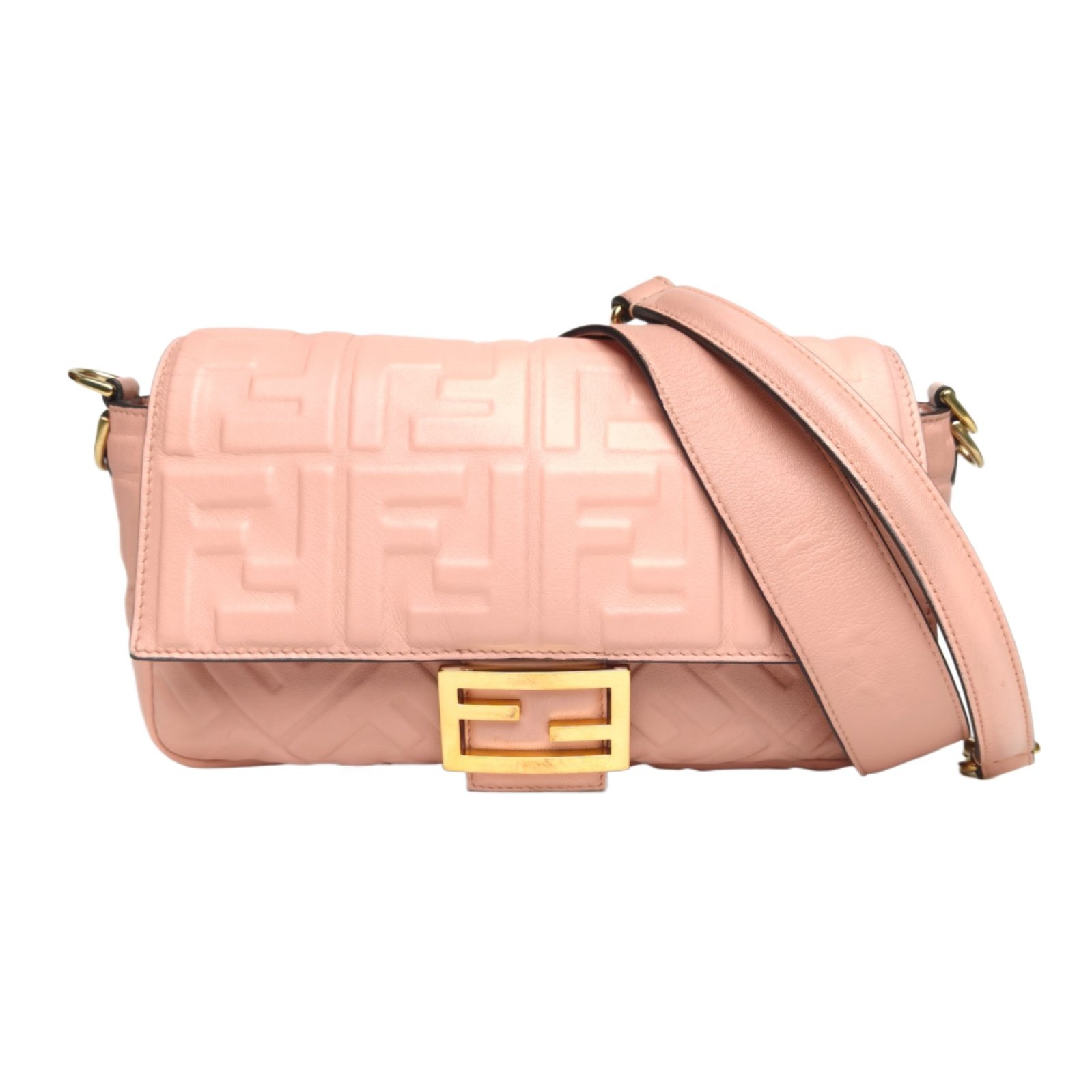 Fendi Baguette Medium in Pink Leather