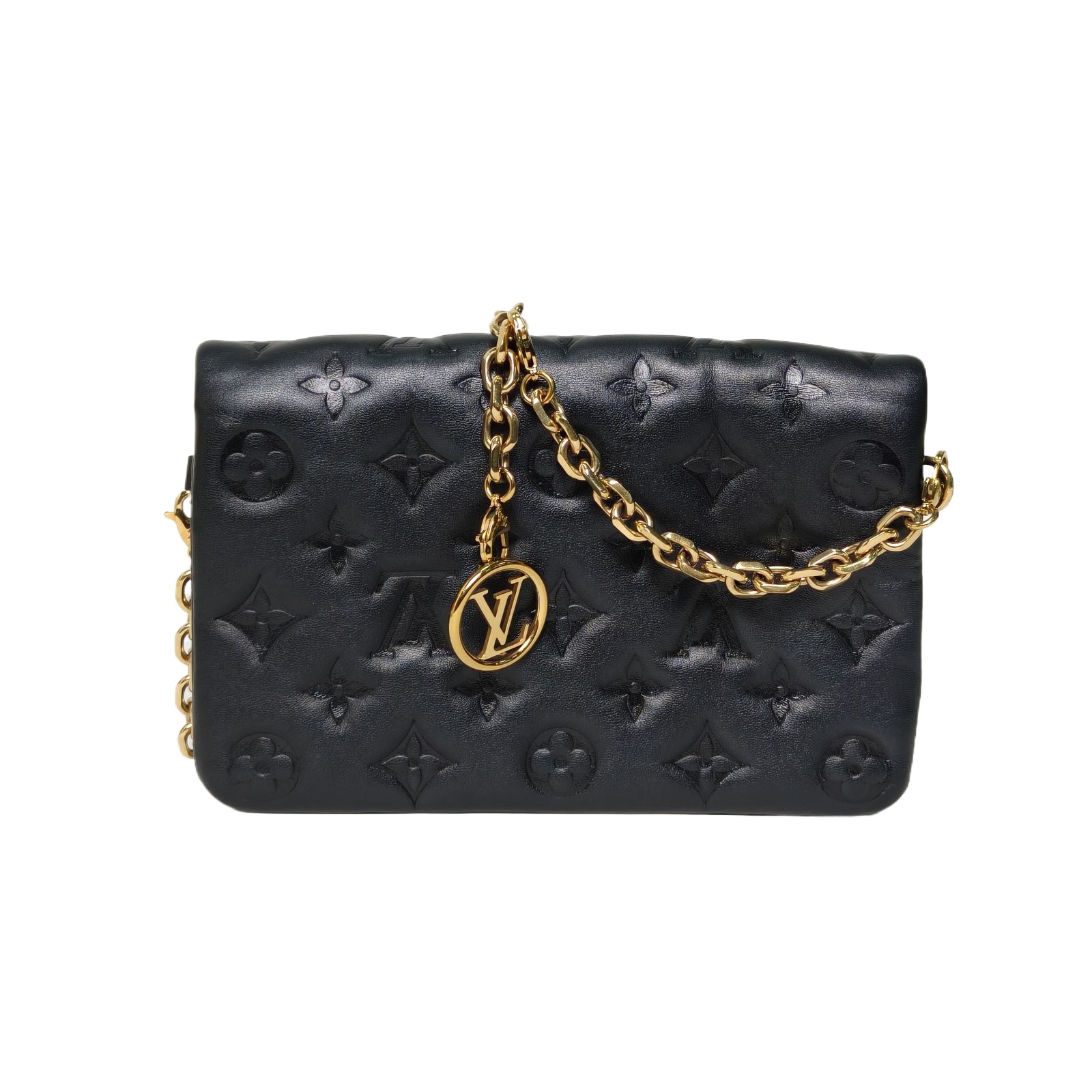 Louis Vuitton Coussin Pochette in Black Leather