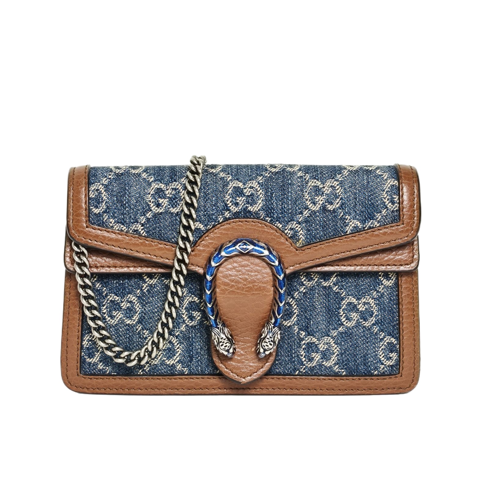 Gucci Dionysus Super Mini 16.5cm Bag in Blue Denim