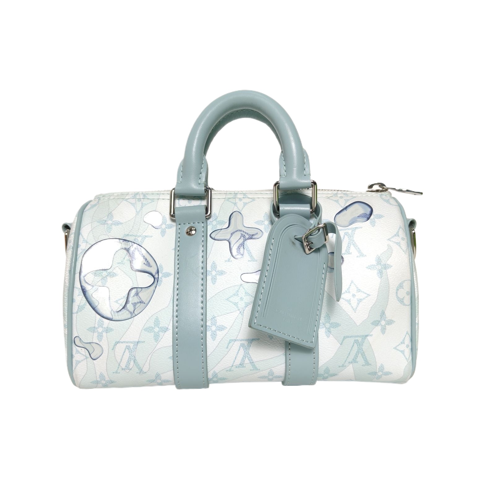Louis Vuitton Keepall 25 Blue Monogram PVC