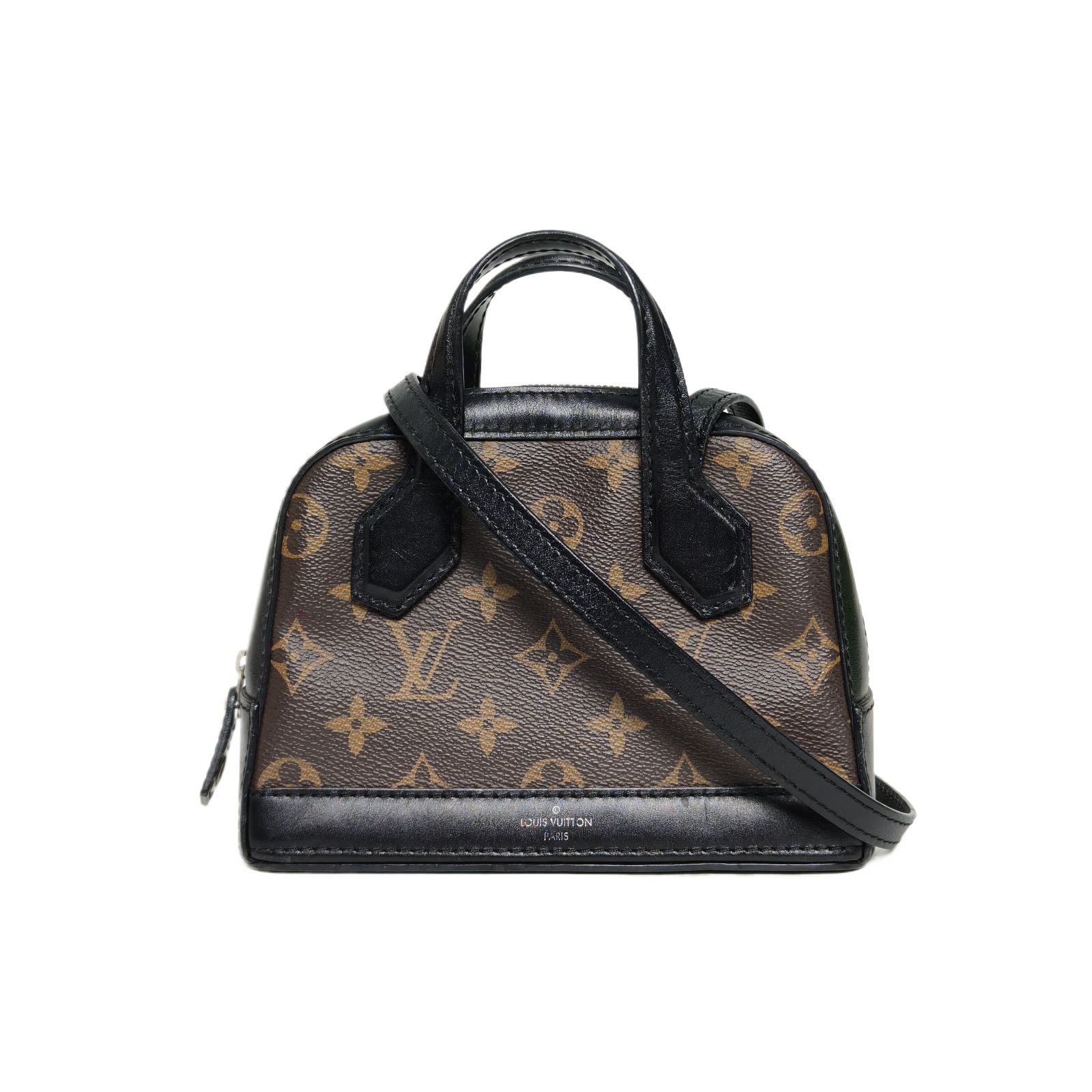 Louis Vuitton Dora Nano Shell Bag Black Monogram